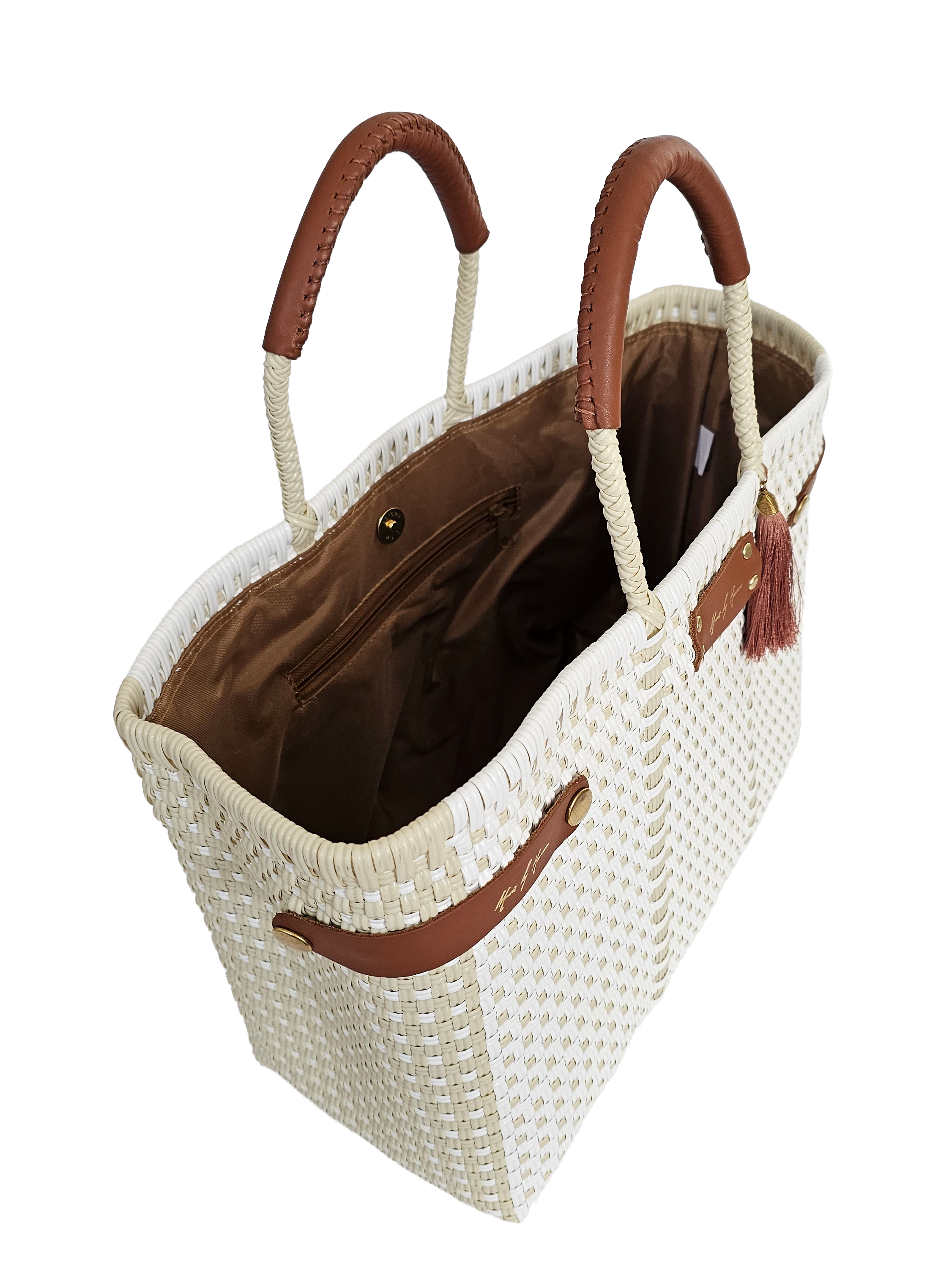 Less Pollution Convertible Handbag- Capri Ivory