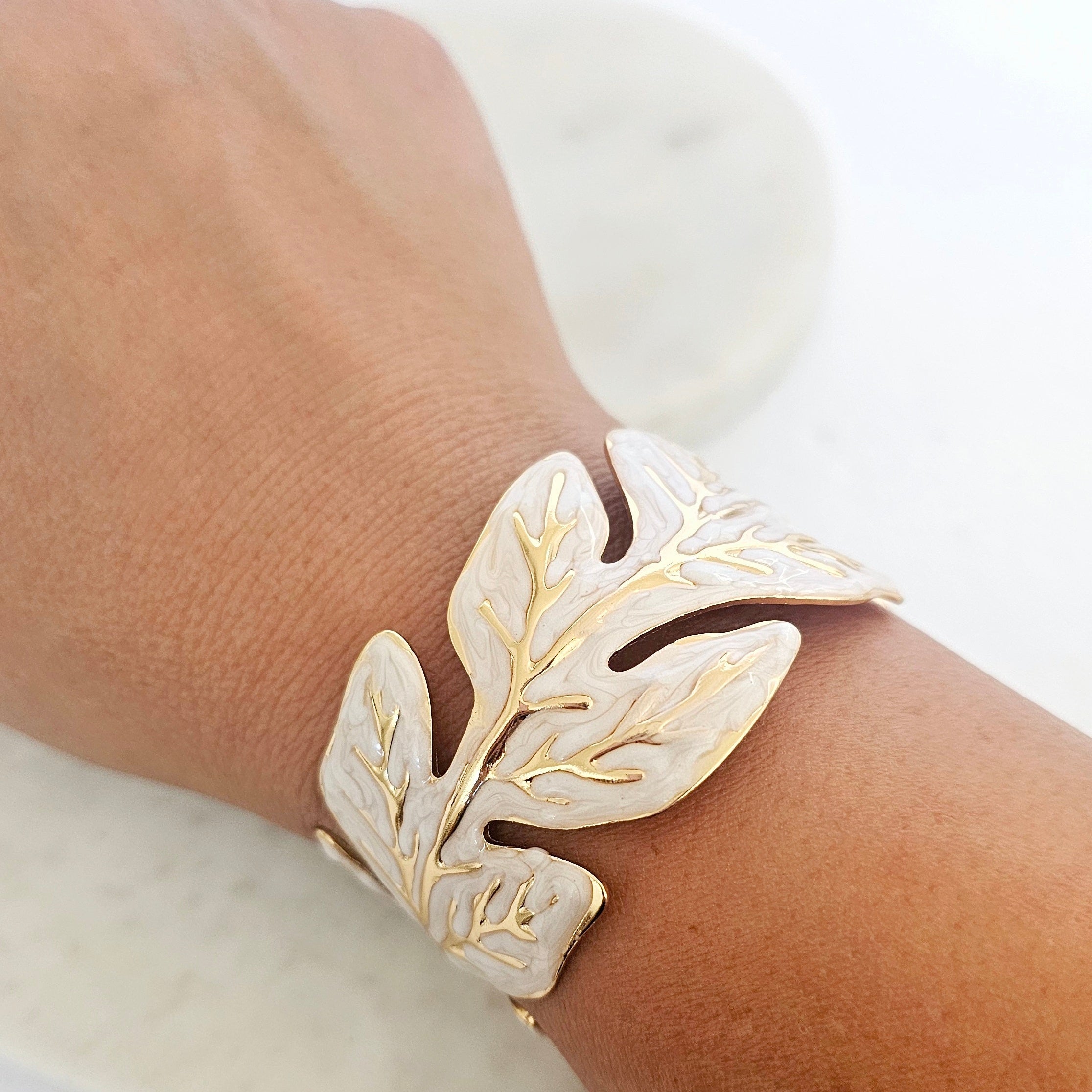 Coral Cuff Bracelet