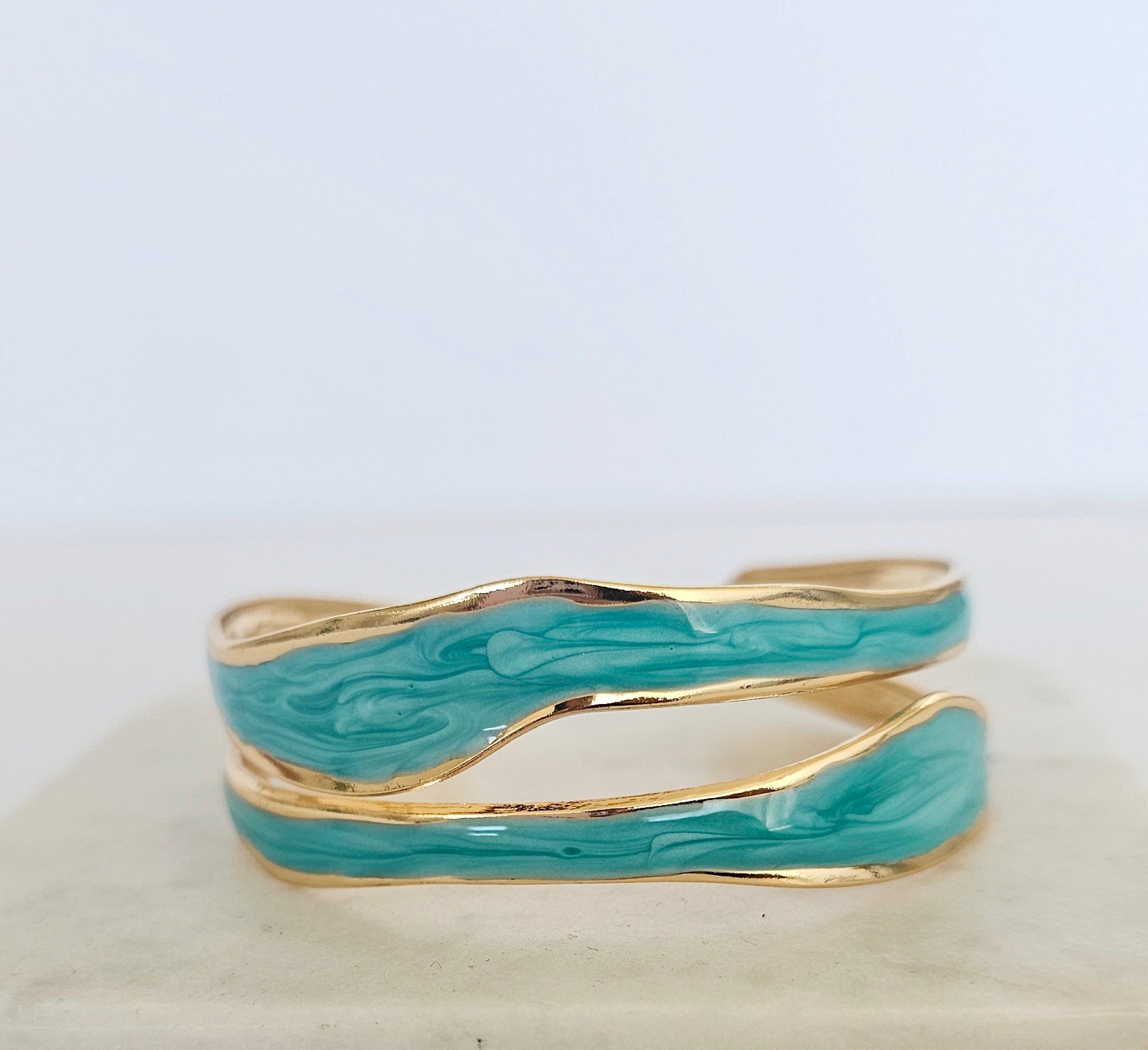 Coral Cuff Bracelet - Turquoise