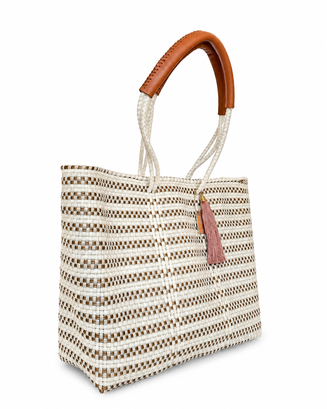 Resort Tote Bag - White Clear ivory