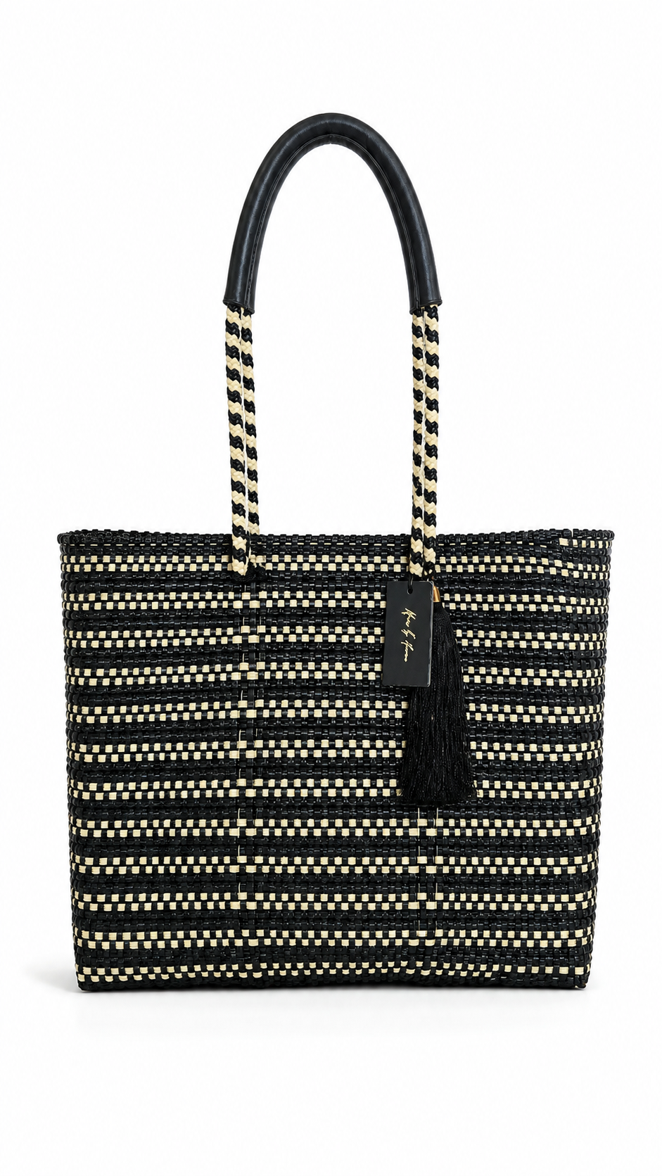Resort Tote Bag - Black Ivory Style