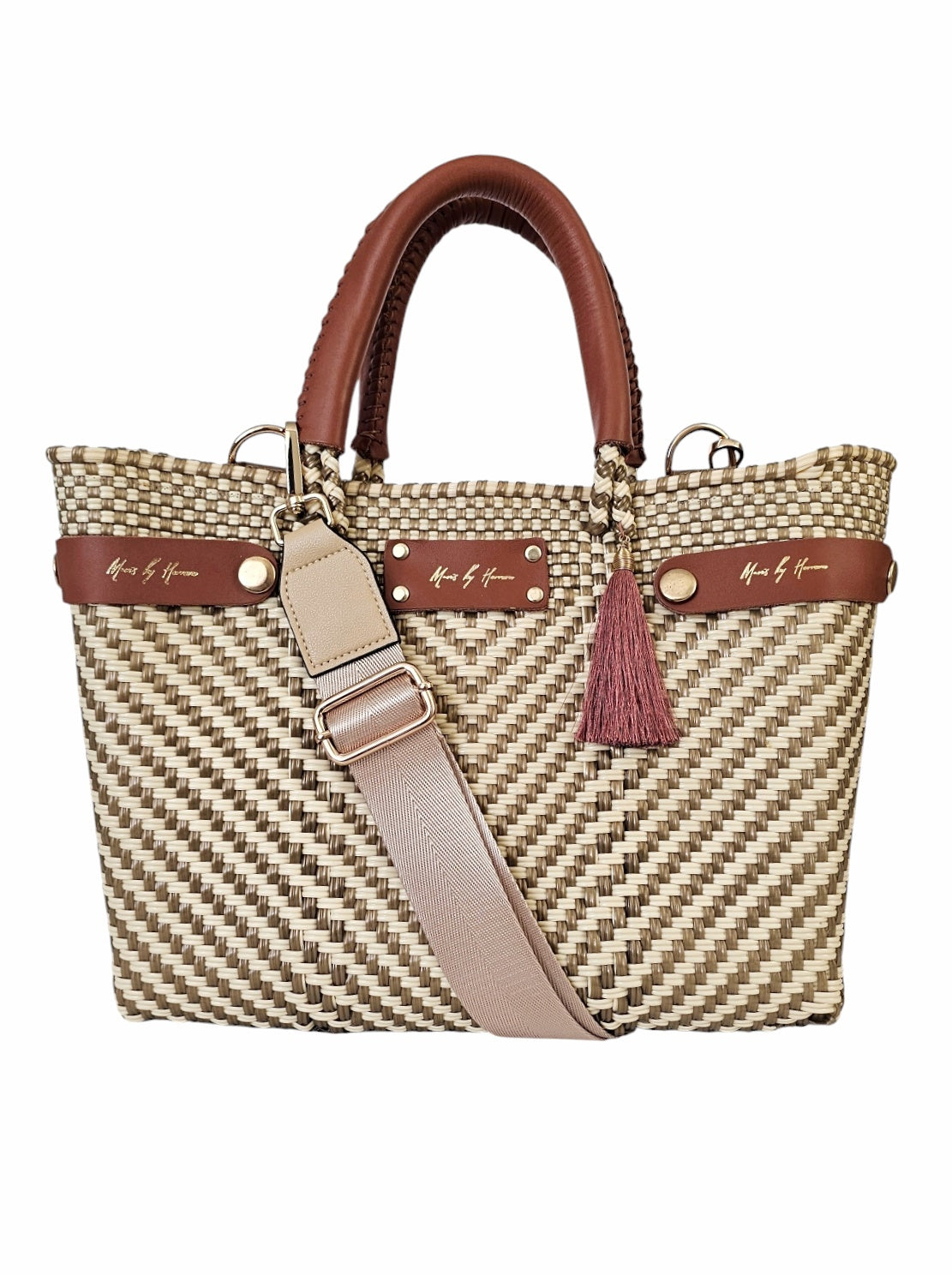 Eco-friendly crossbody bag that converts to a tote bag