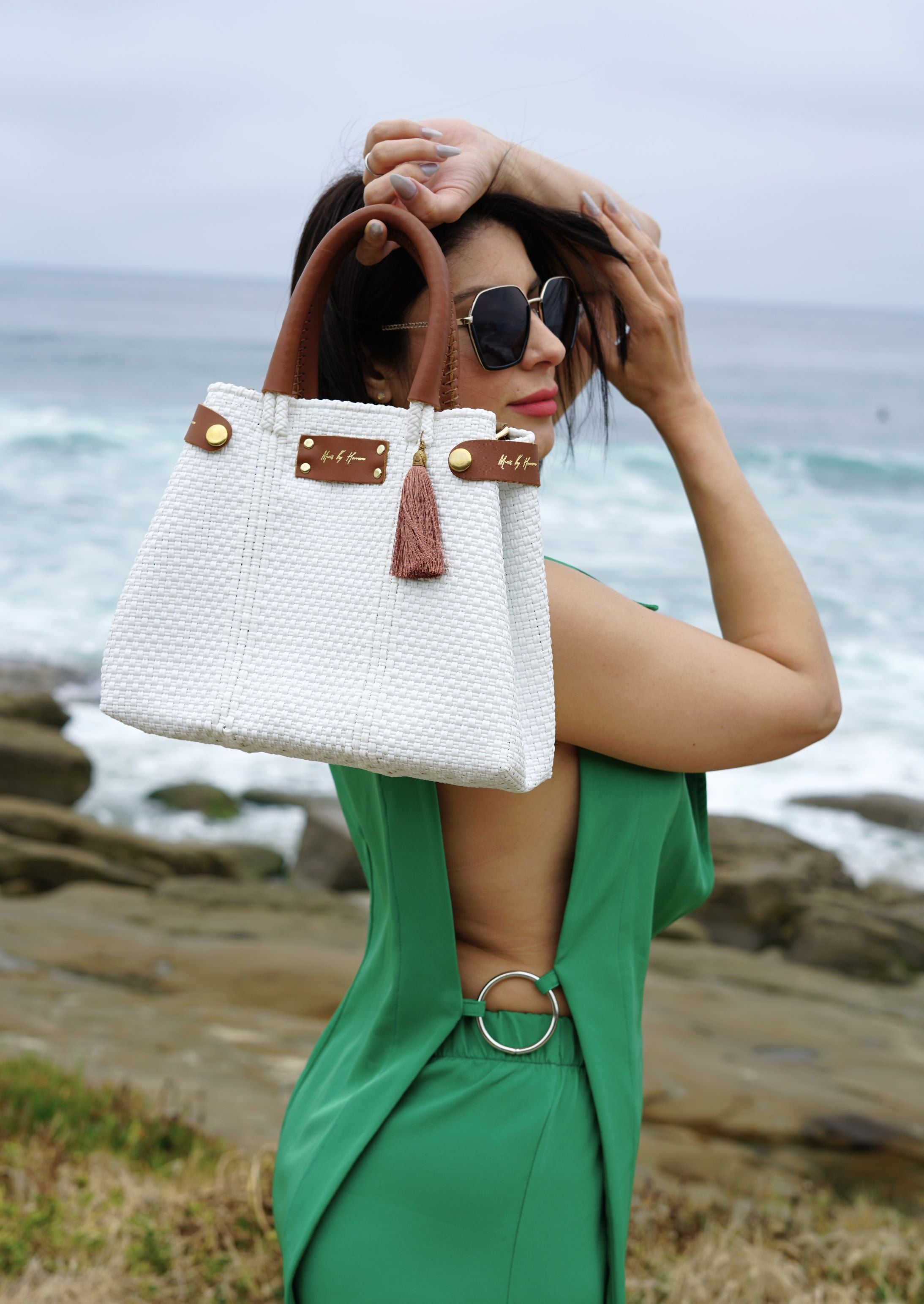 Mini Less Pollution Crossbody Bag - White Pearl "Special Deal"
