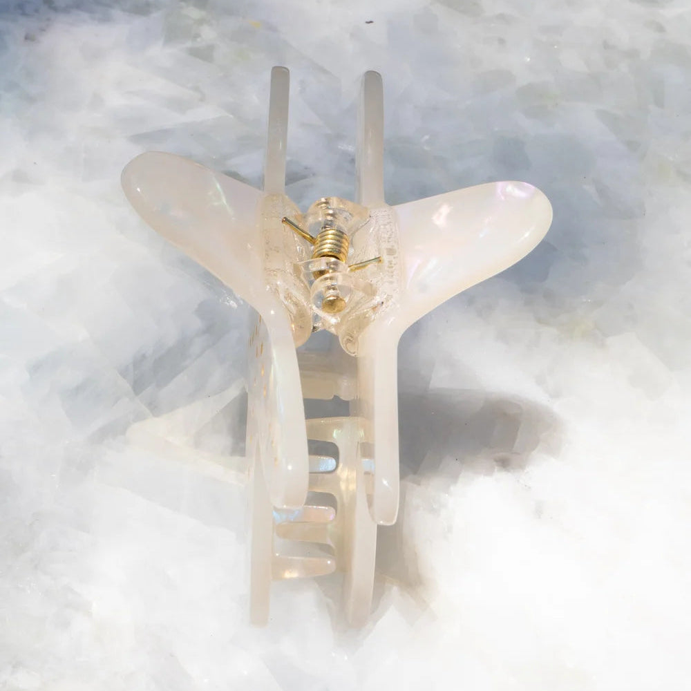 Starfish Medium Ivory Hair Clip