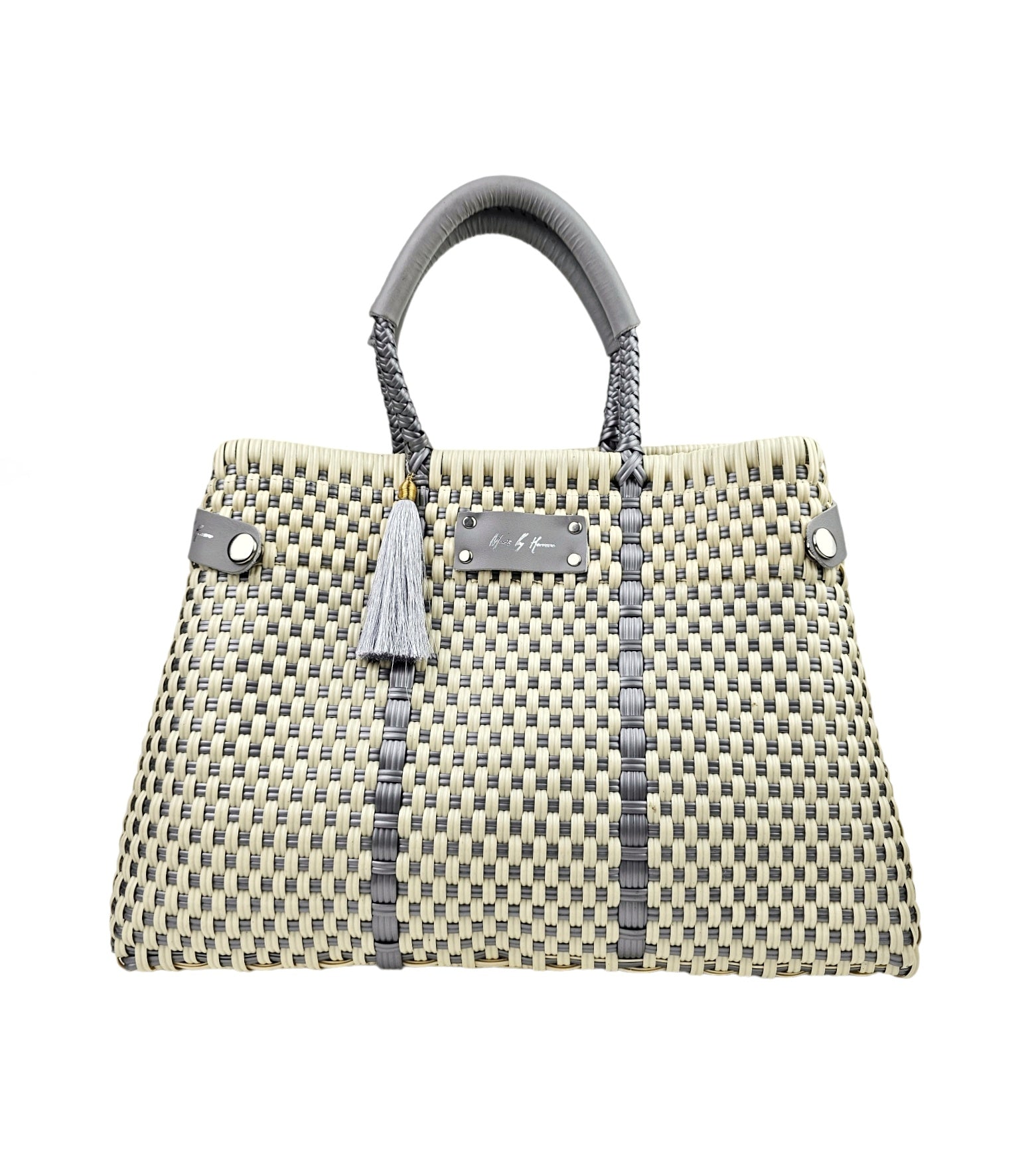 Less Pollution Convertible Handbag - Metallic Silver