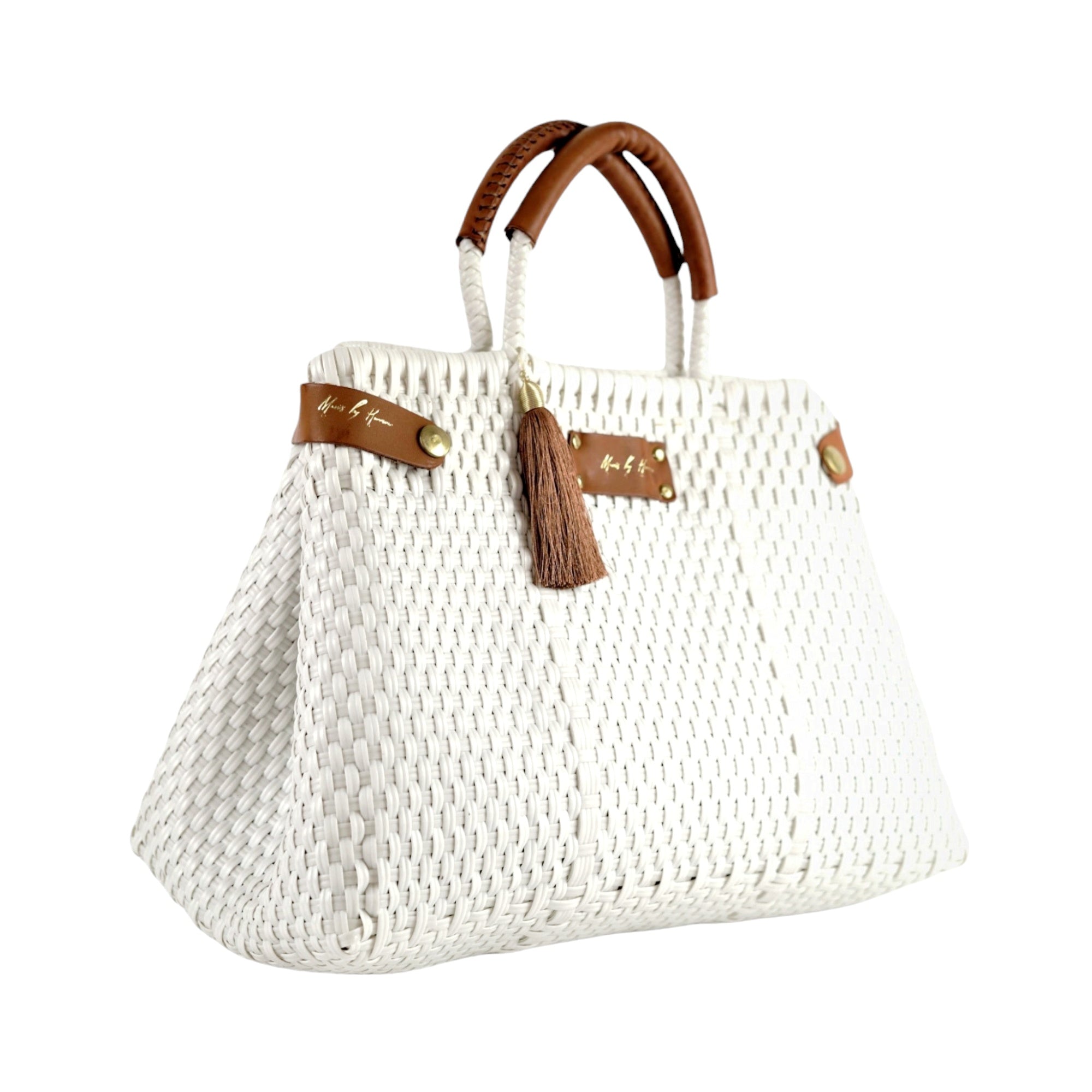 Less Pollution Convertible Handbag - White Essence