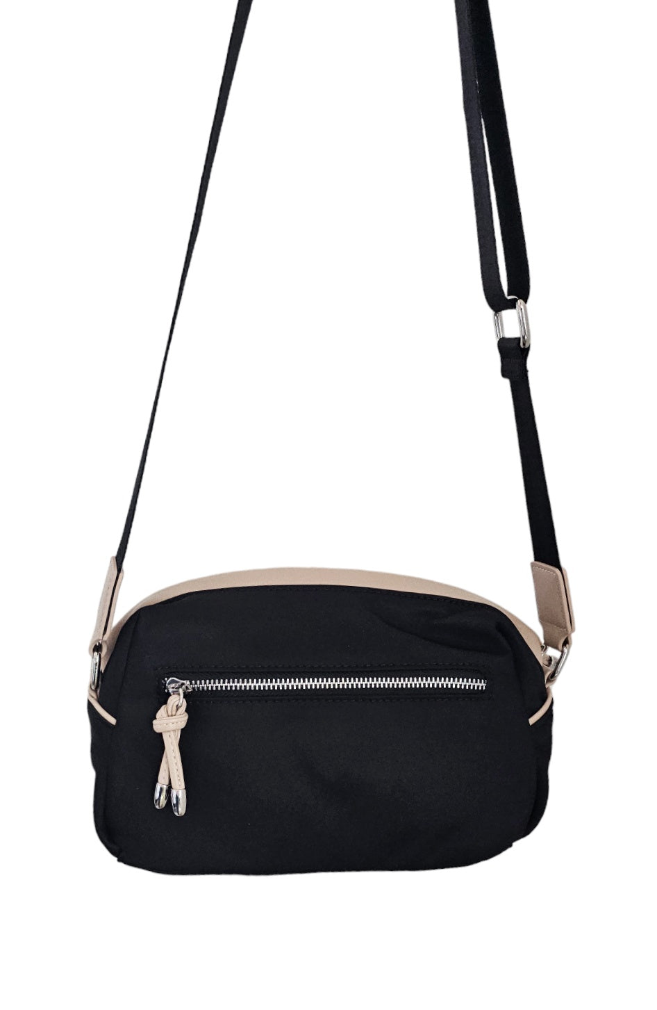 recycled nylon crossbody bag black | Mavis by Herrera