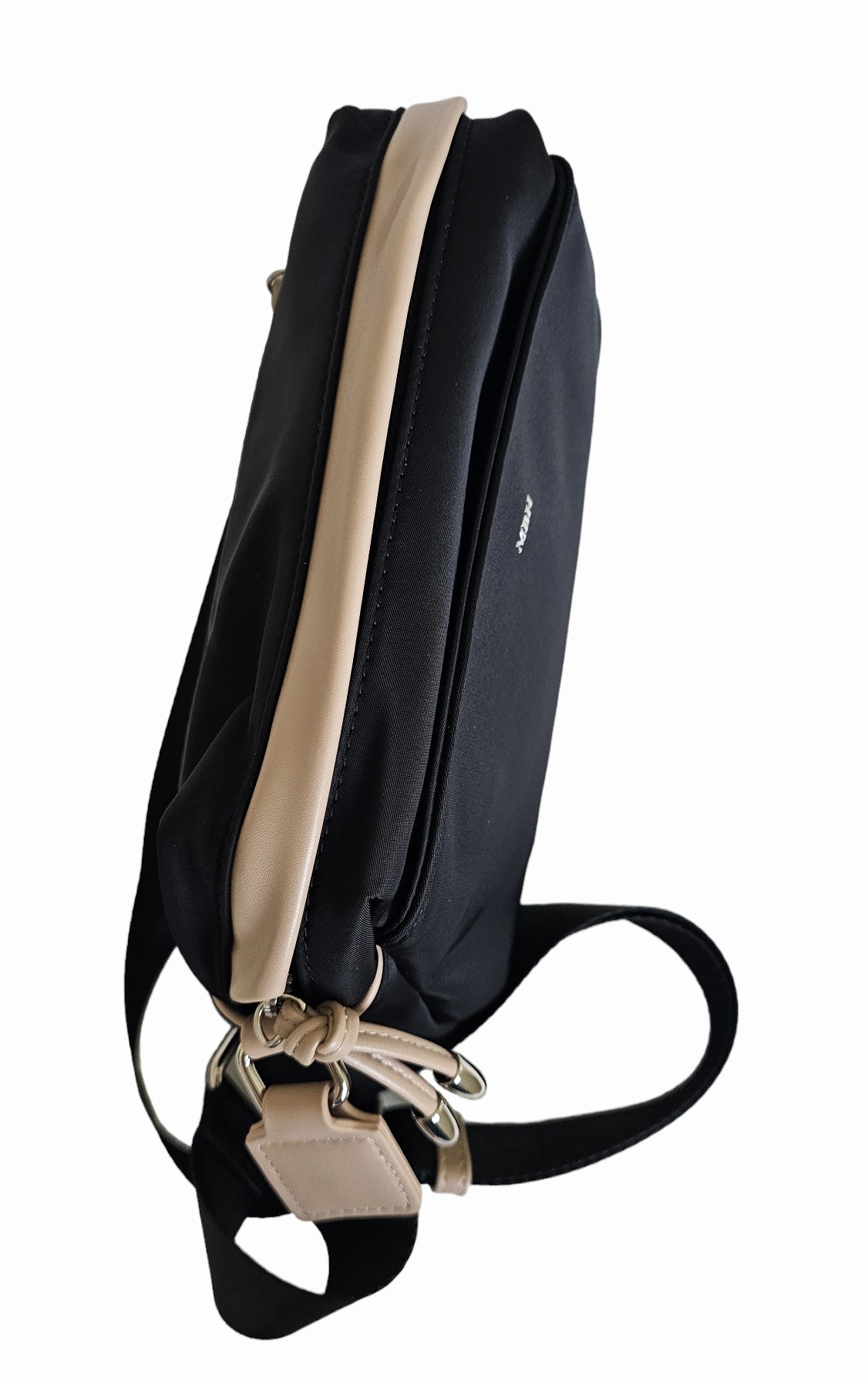 recycled nylon crossbody bag black | Mavis by Herrera