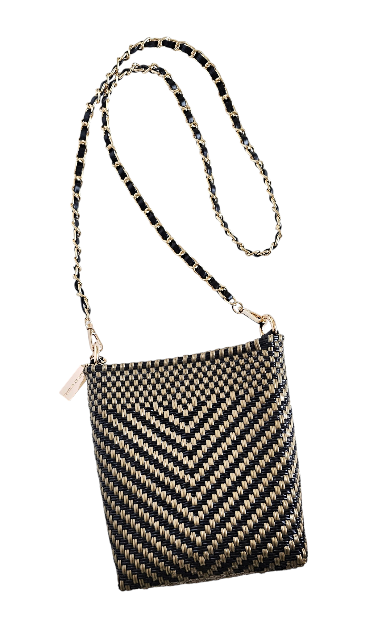 Milano Slim Crossbody Bag - Luxe Gold Black