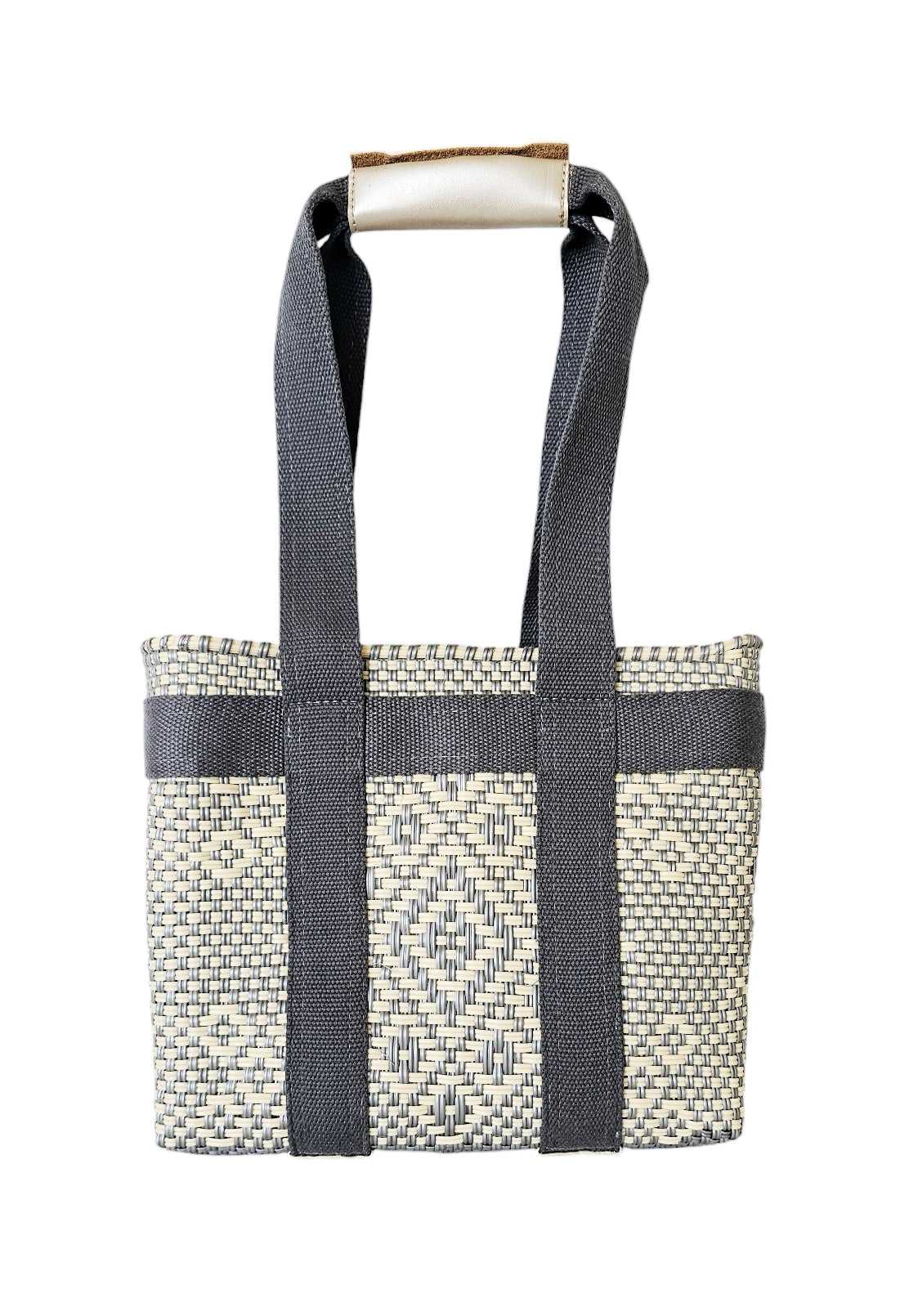Chic Mini Tote Bag - Silver Ivory