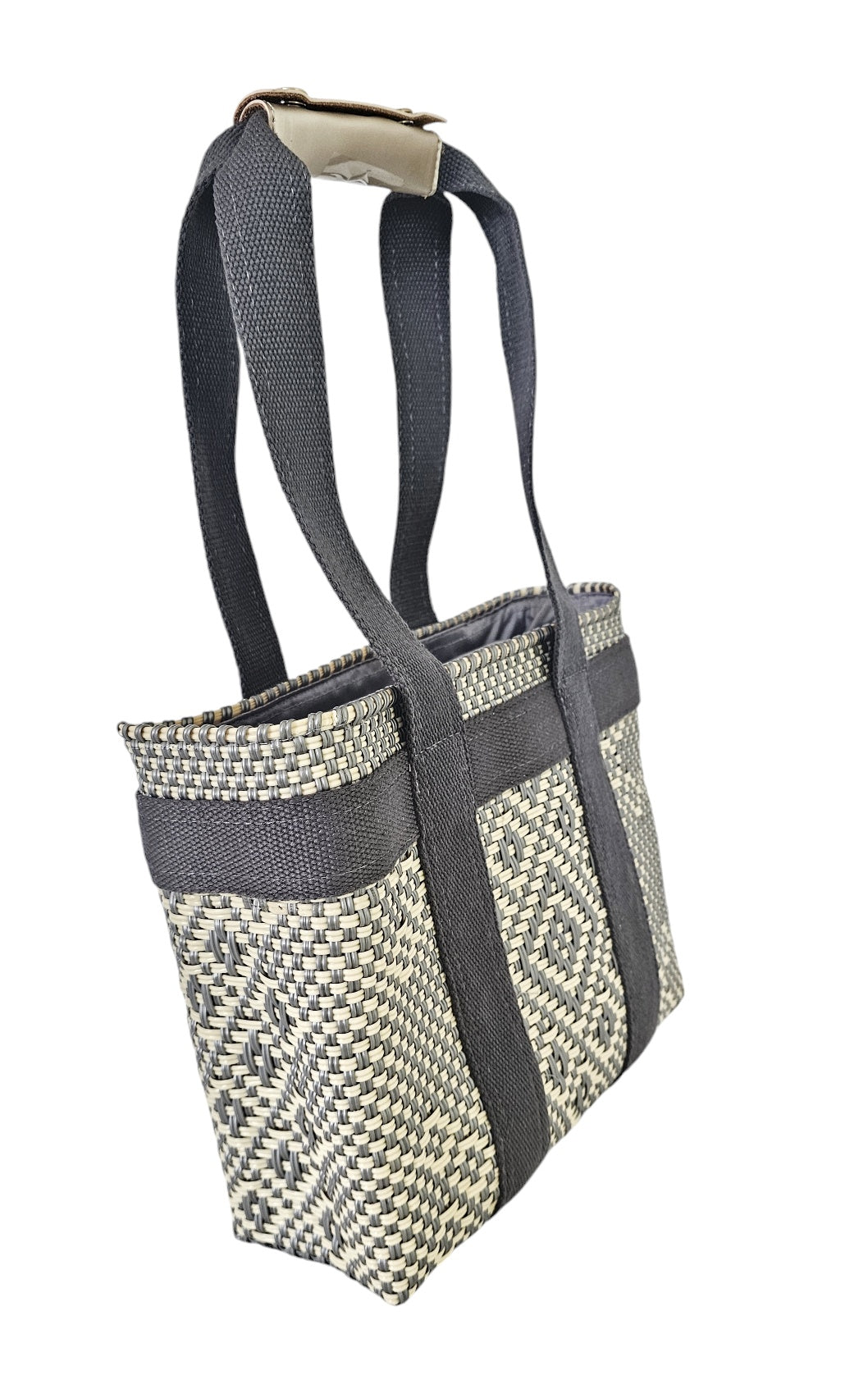 Chic Mini Tote Bag - Silver Ivory