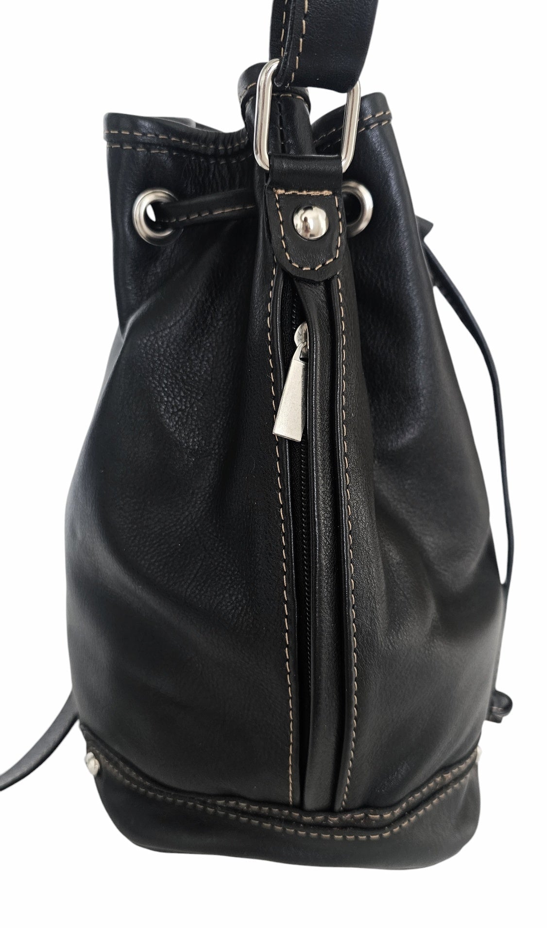 The Mare Bucket Crossbody Bag - Black