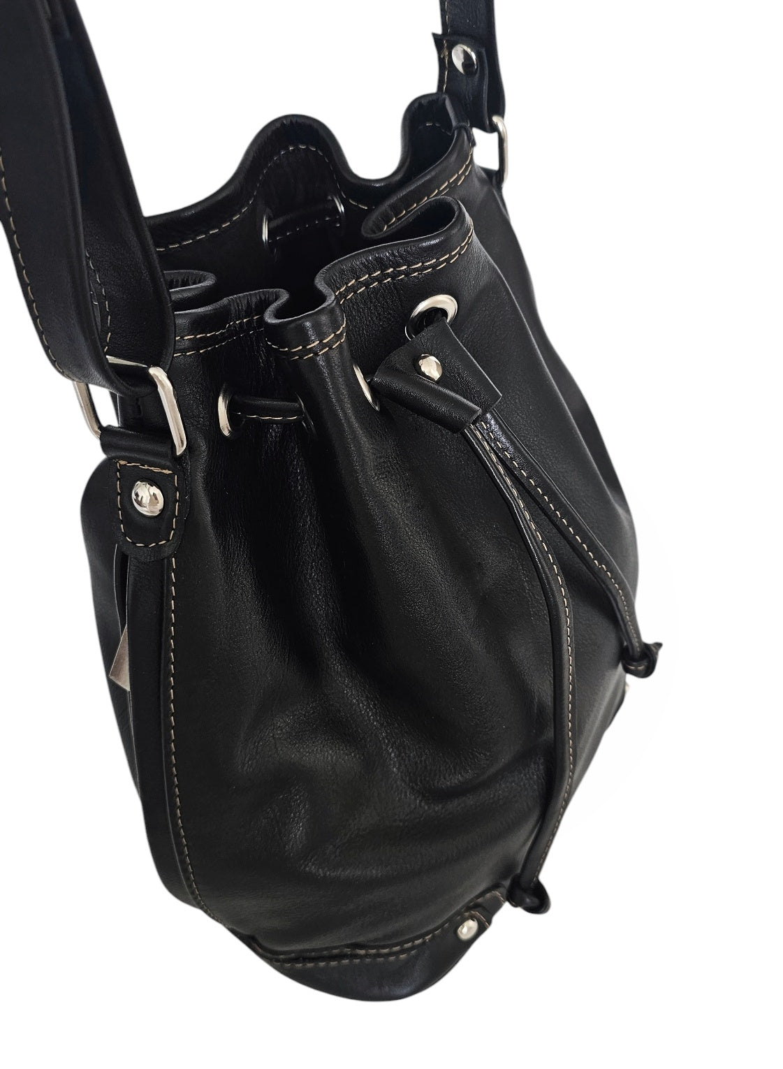 The Mare Bucket Crossbody Bag - Black