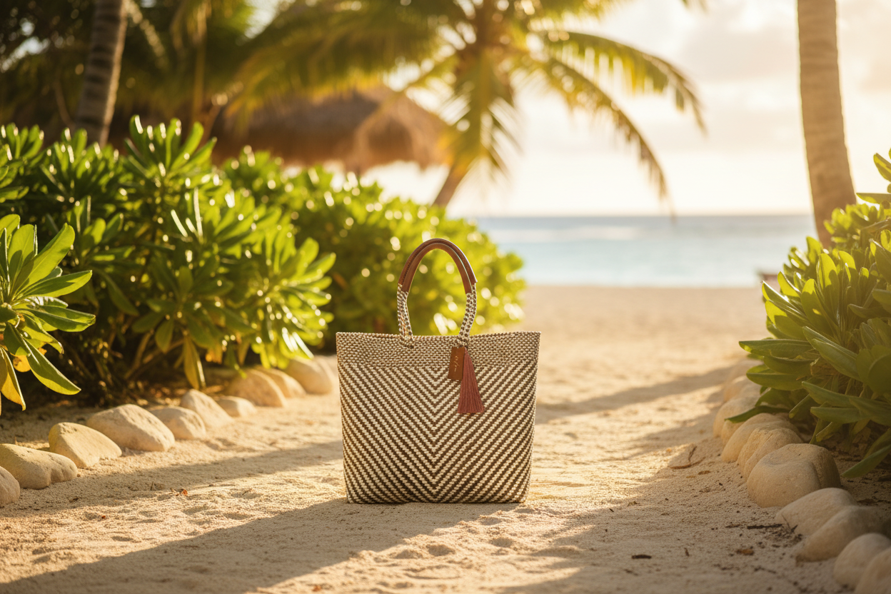 Ivory Luxe Resort Tote Hero