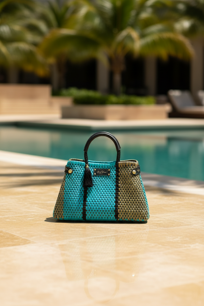 Less Pollution Convertible Handbag to Tote - Aruba - Resort Elegant
