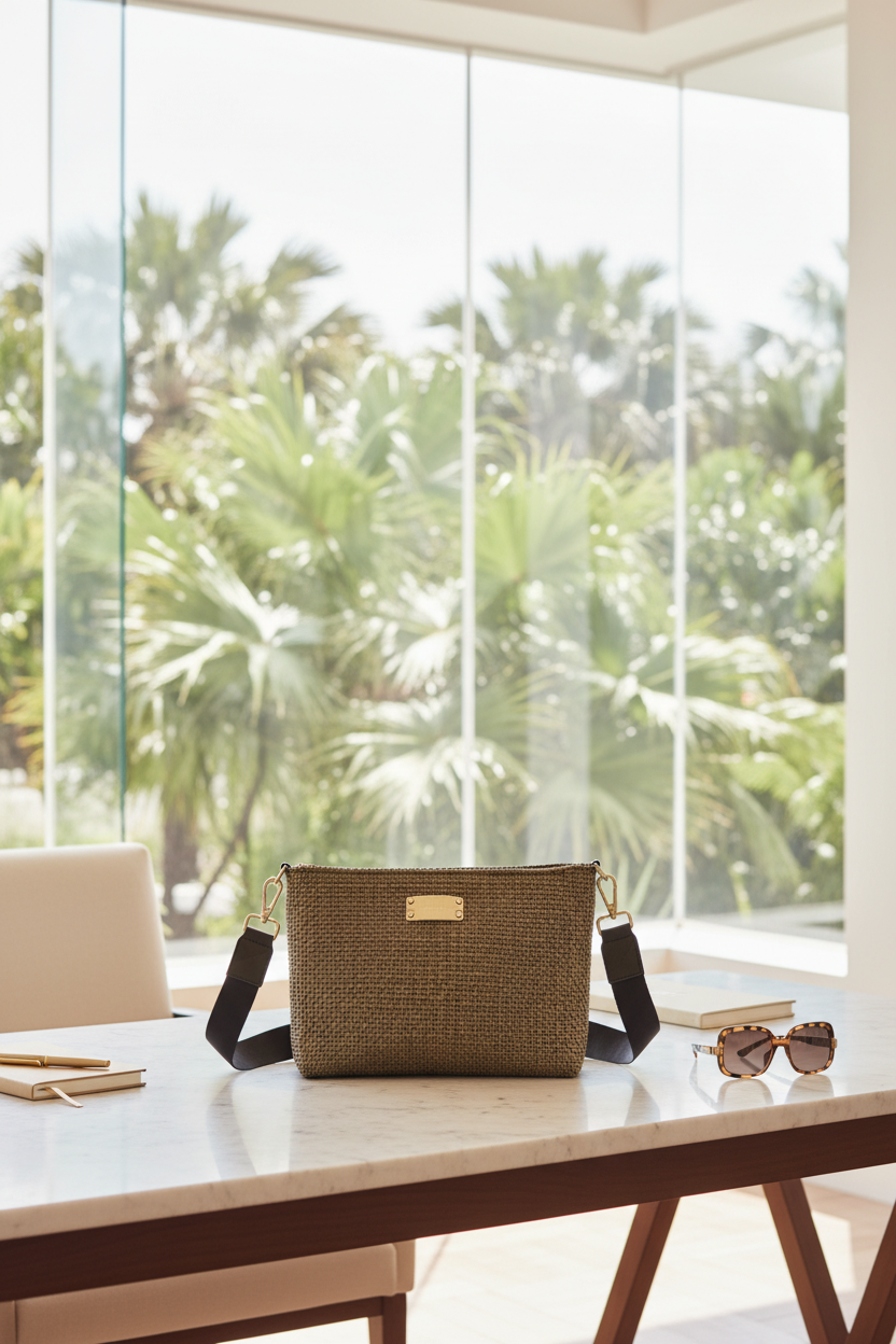 MBH Crossbody Bag - Gold Office Resort Lifestyle