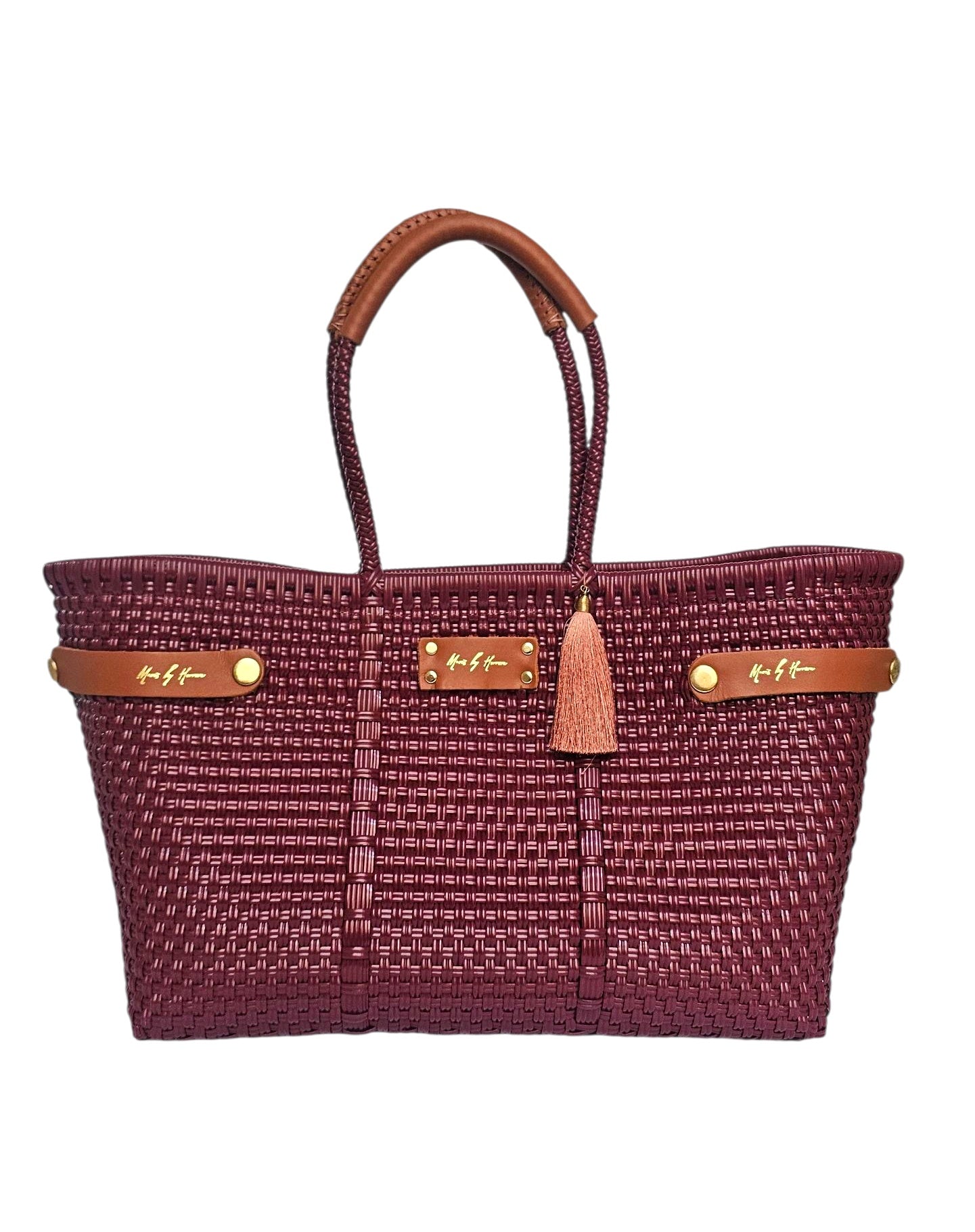 Less Pollution Convertible Handbag - Burgundy