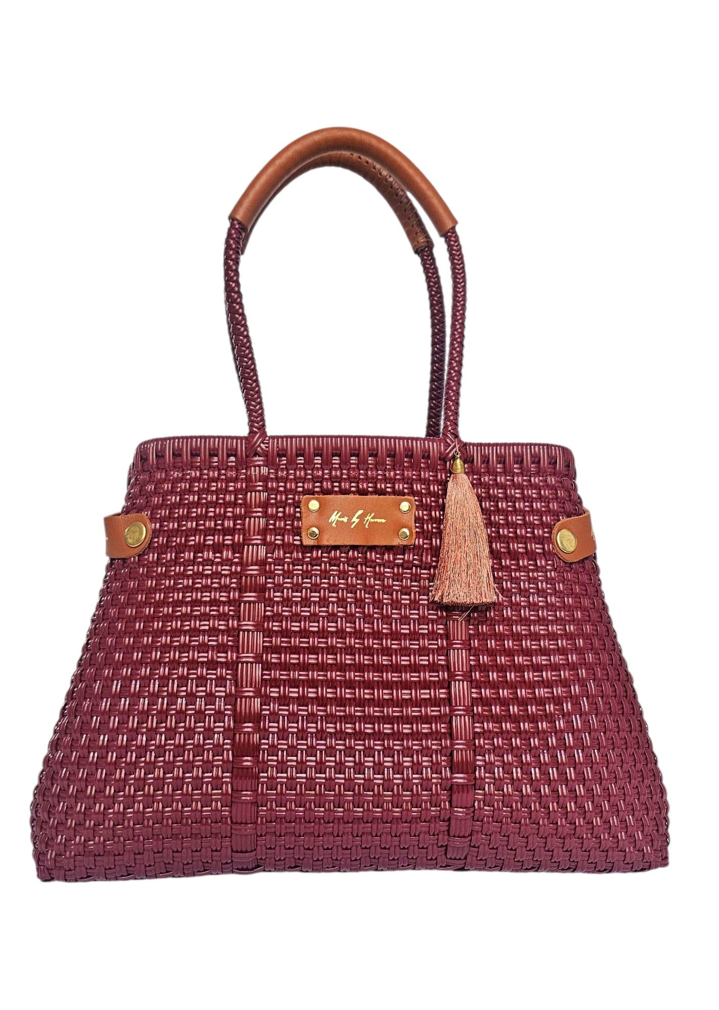 Less Pollution Convertible Handbag - Burgundy