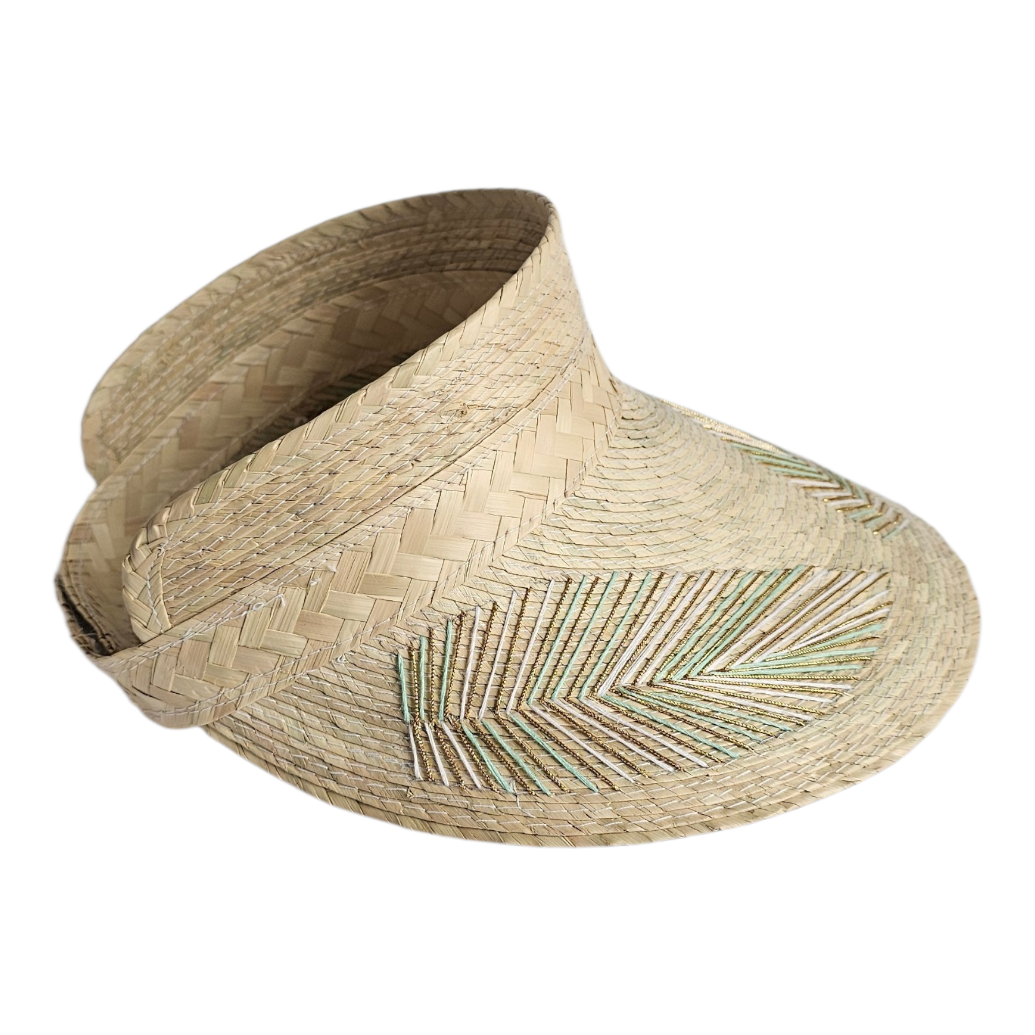 Cabana Embroidered Visor - Turquoise