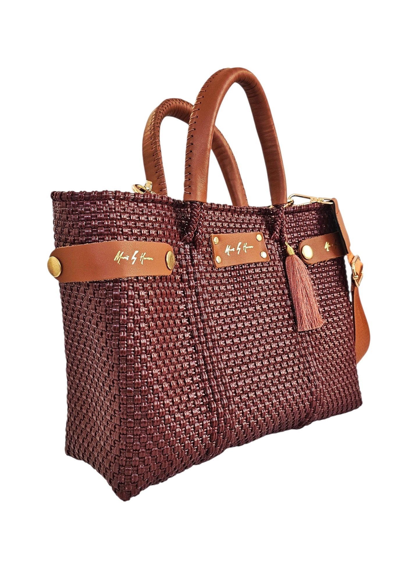 Mini Less Pollution Crossbody Bag - Burgundy