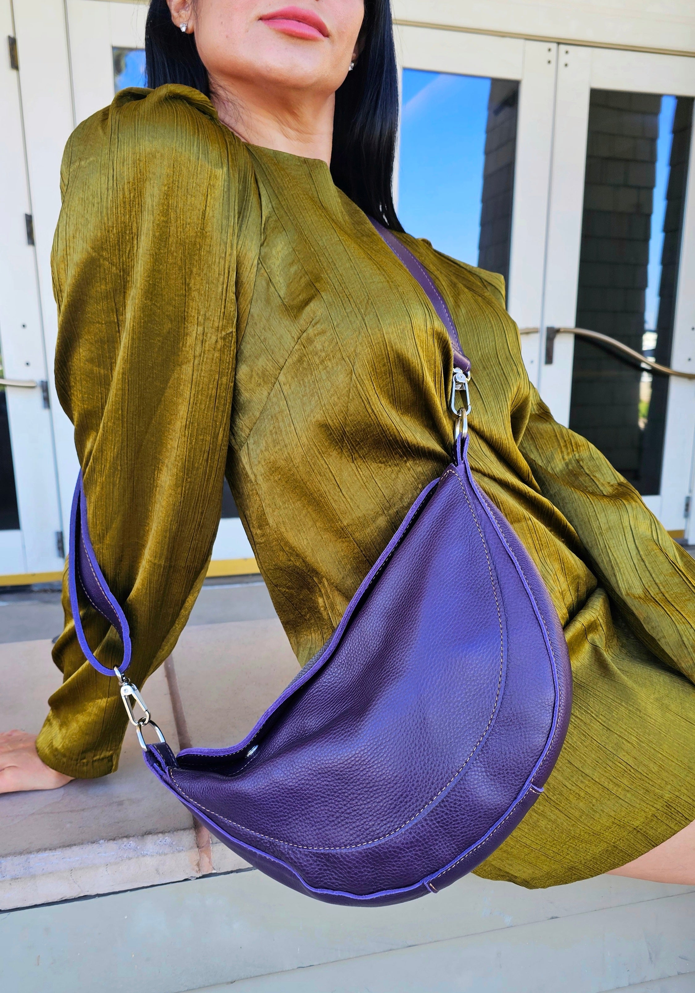 The Luna Crossbody Bag -Violet