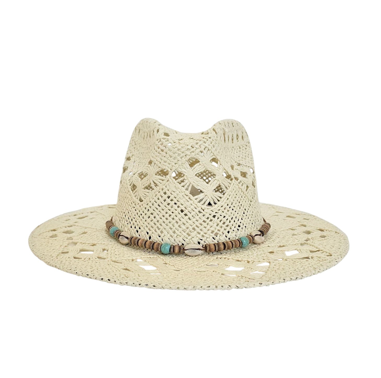 The Riviera Raffia Hat- Seashells