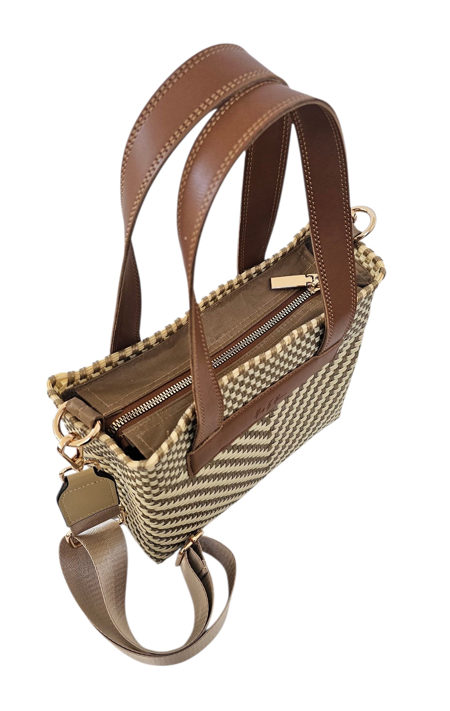 The Riviera Crossbody Tote - Ivory Luxe