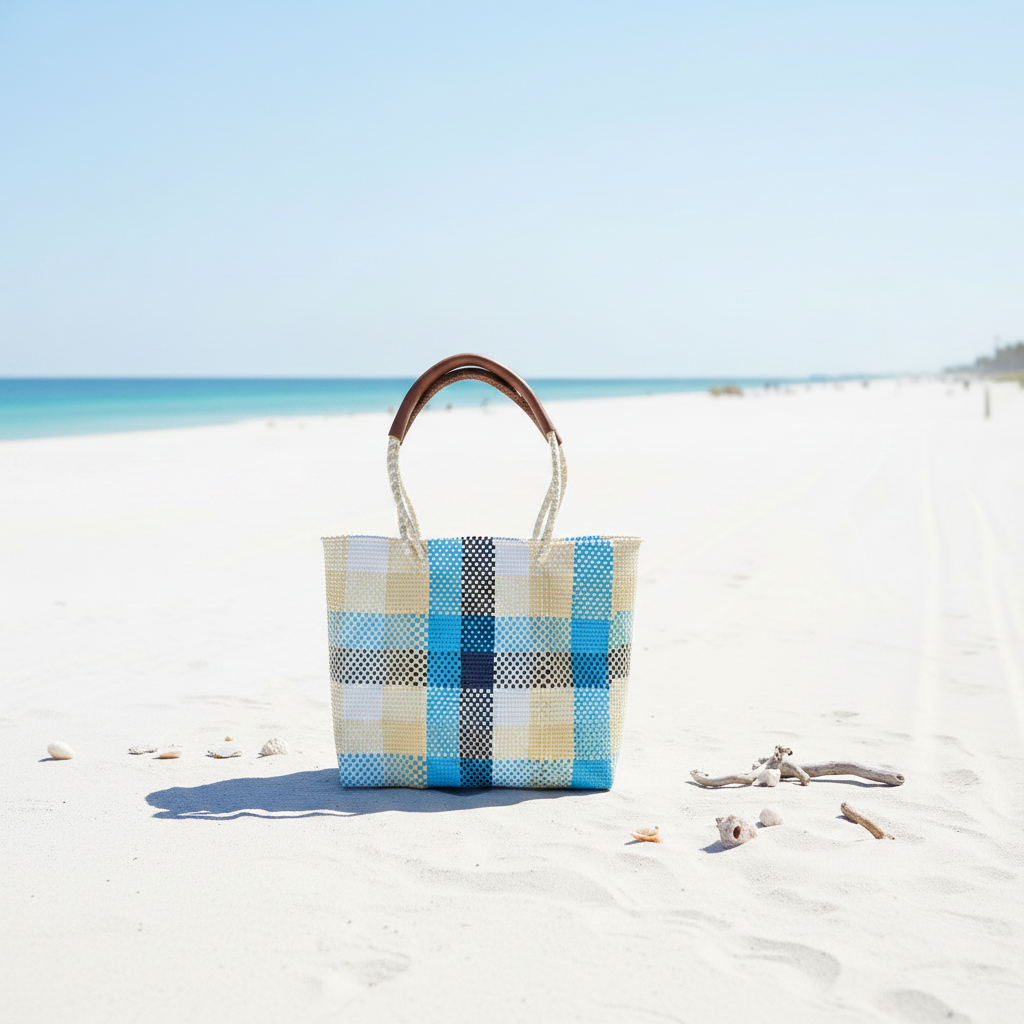 The Isla Market Tote - Square Beach City