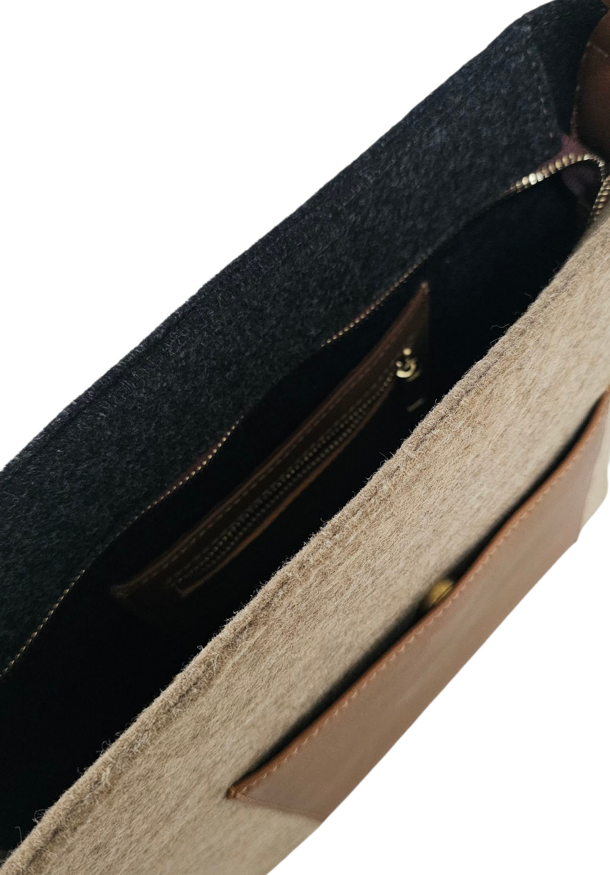 The Italiano Purse – Black Brown — handwoven recycled-plastic shoulder bag by Mavis by Herrera
