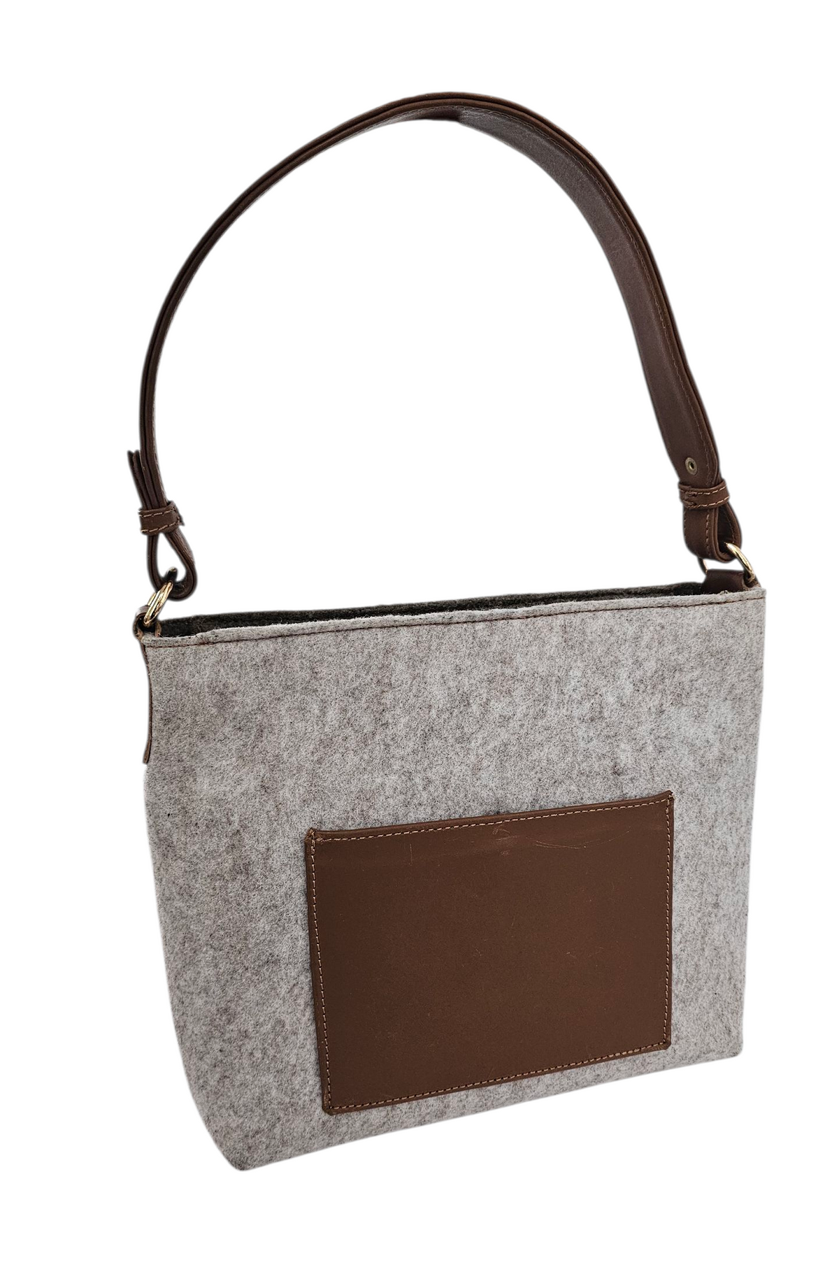 The Italiano Purse – Brown Ivory — handwoven recycled-plastic shoulder bag by Mavis by Herrera
