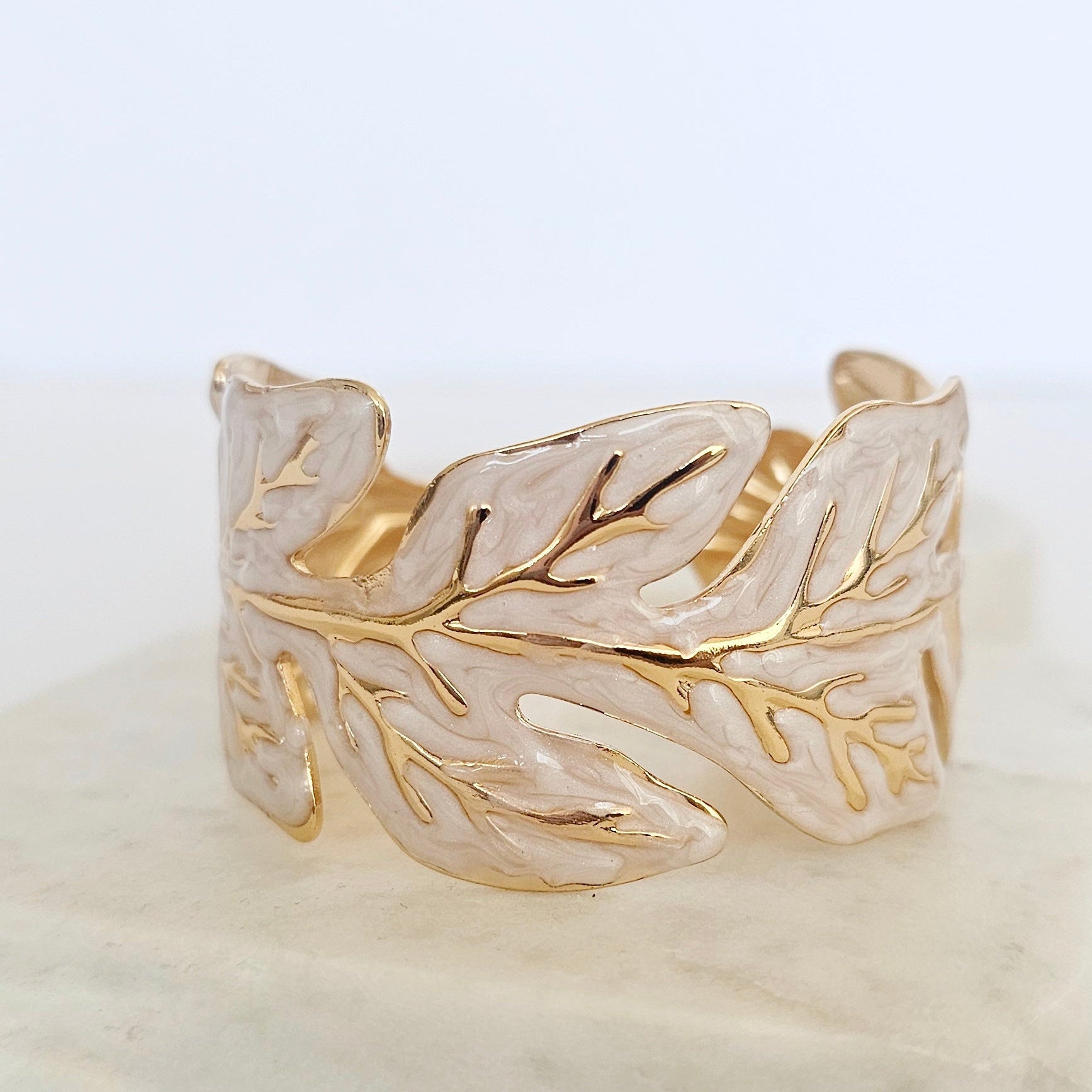 Coral Cuff Bracelet