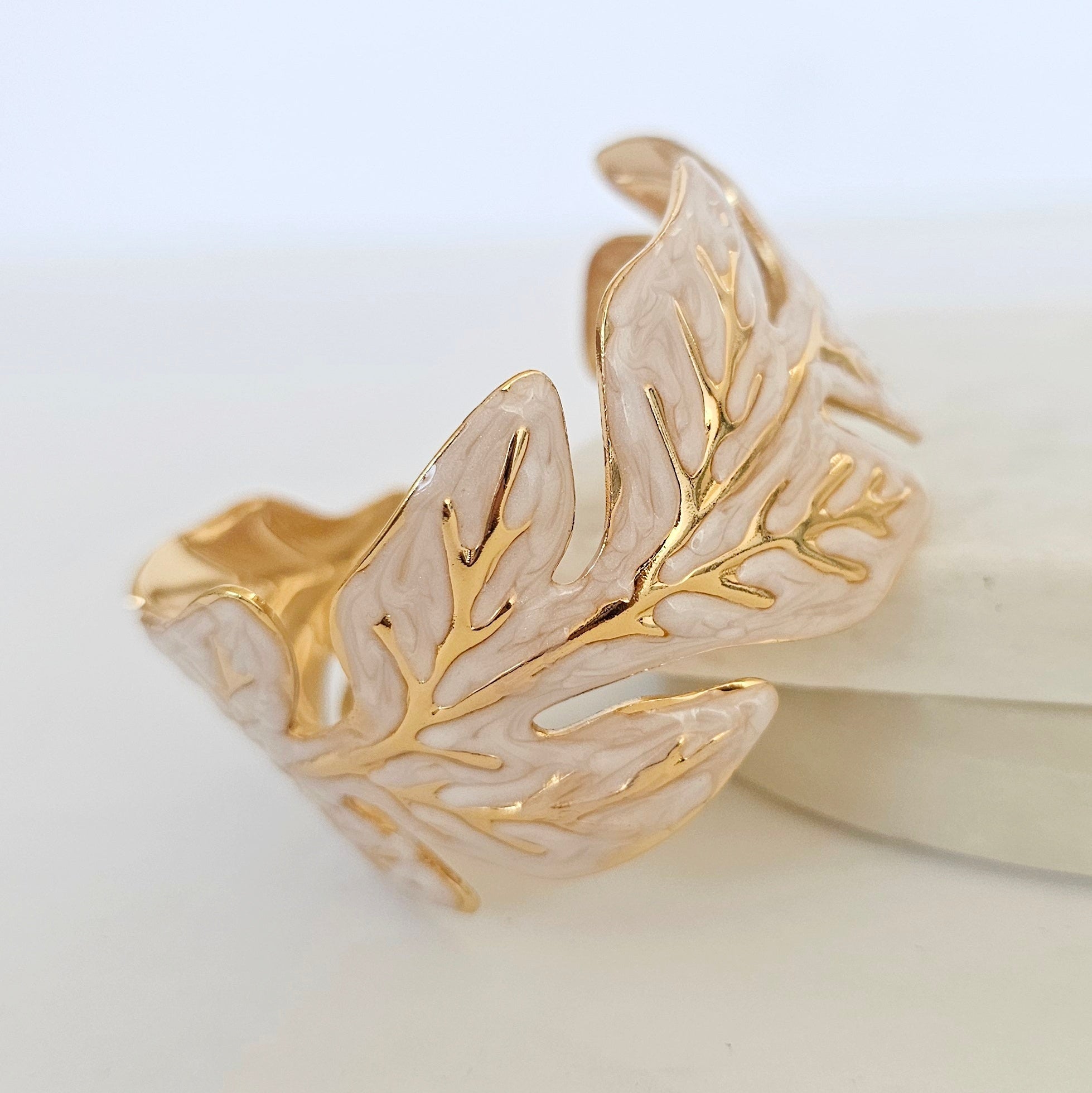 Coral Cuff Bracelet
