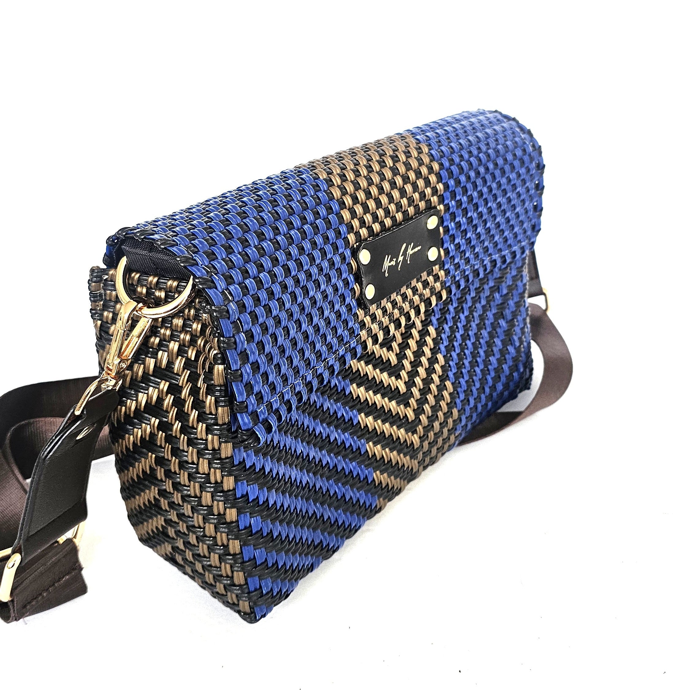 MBH Crossbody Bag - Blue Gold