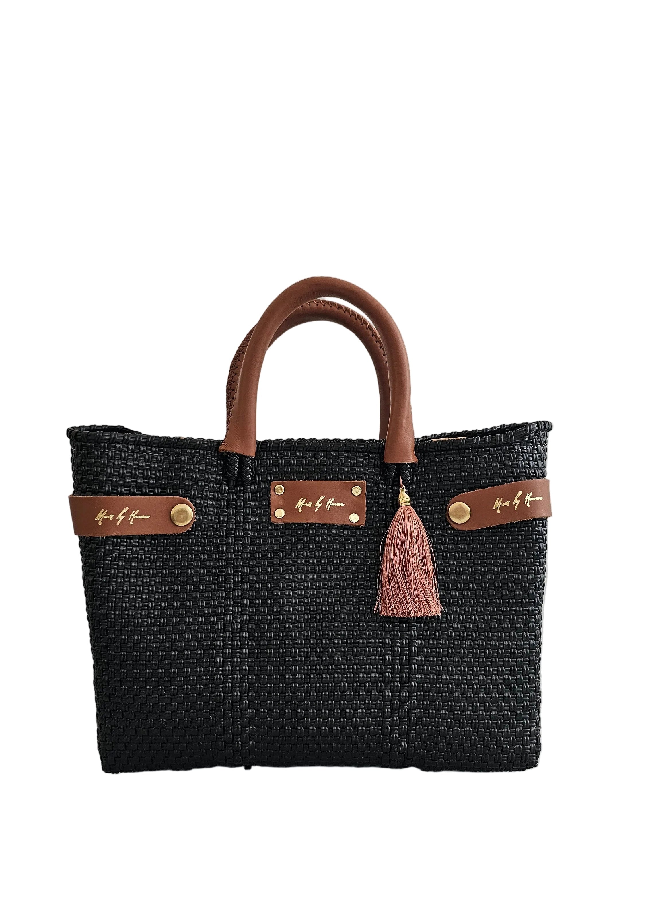 Mini Less Pollution Convertible Crossbody Bag – Black Pearl — handwoven crossbody bag by Mavis by Herrera