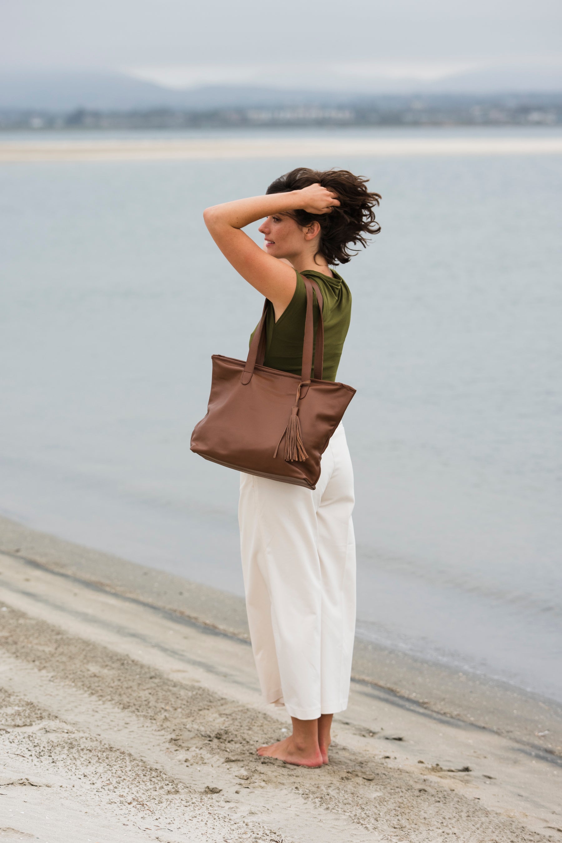 The Soft Luxe Tote - Brown