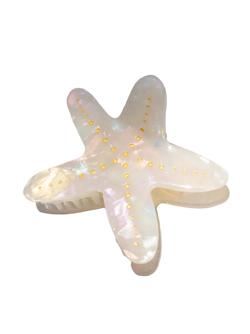Starfish Medium Ivory Hair Clip
