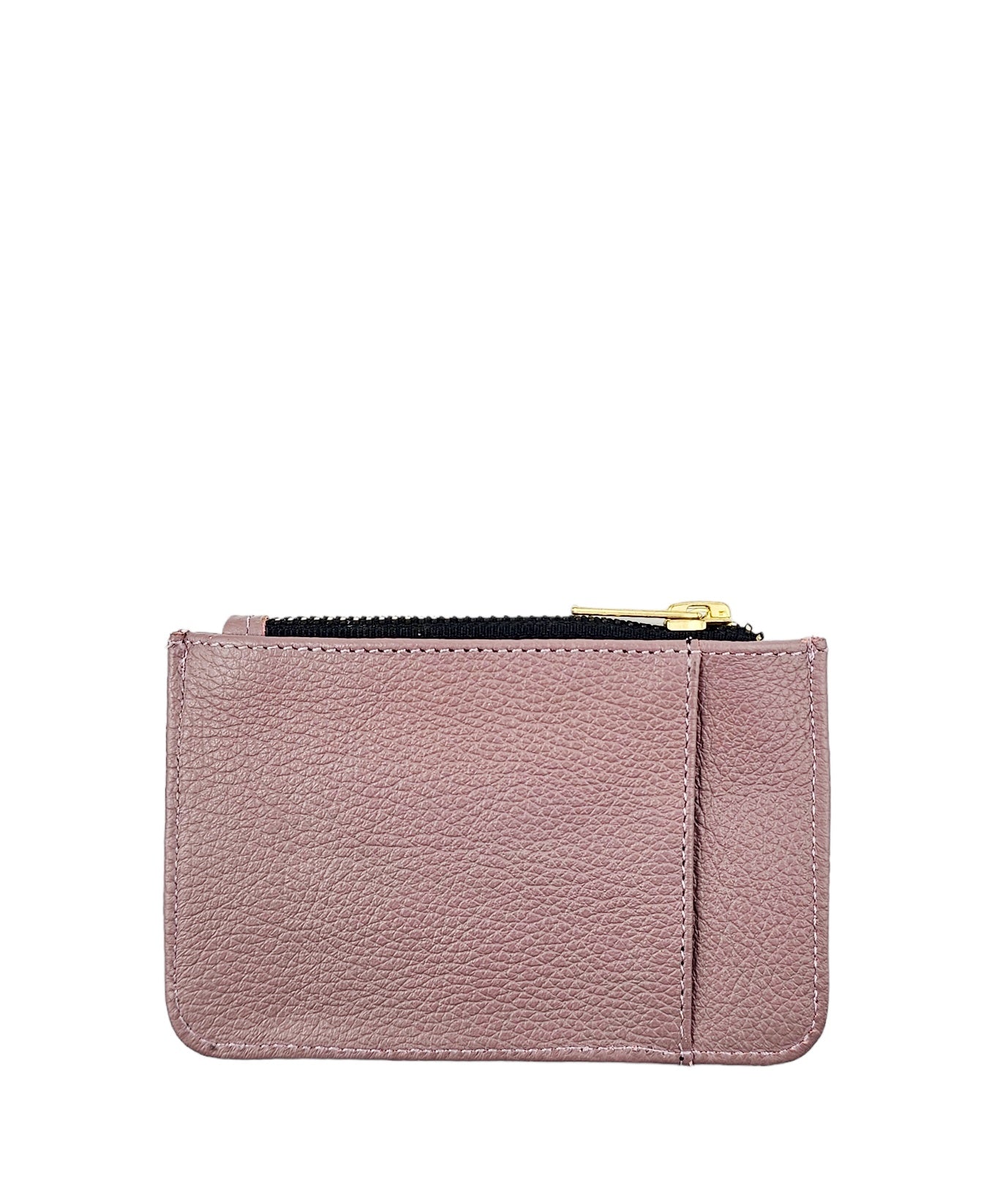 Leather Zip Card holder -Lilac