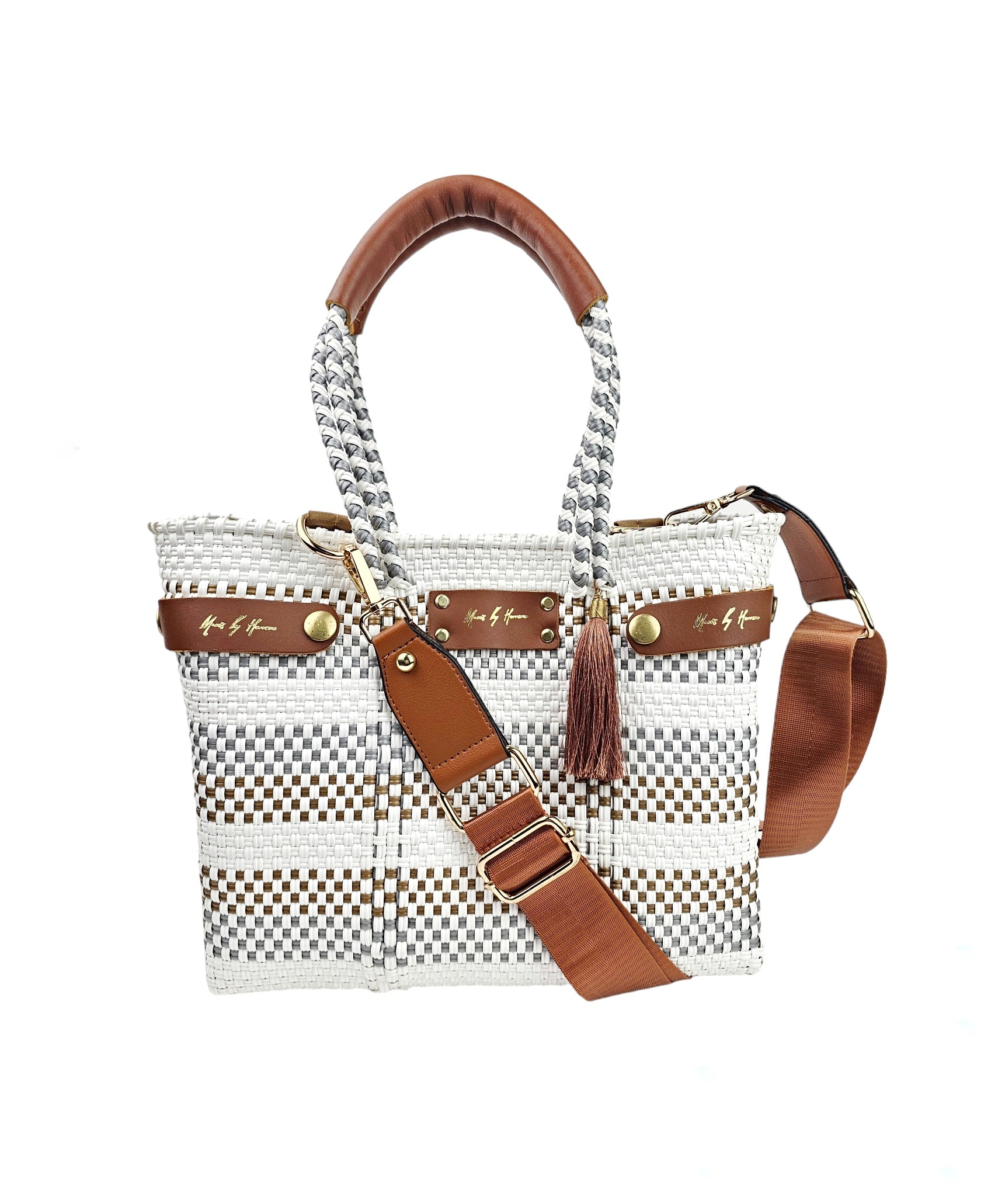 Mini Less Pollution Convertible Crossbody Bag - White Paradise
