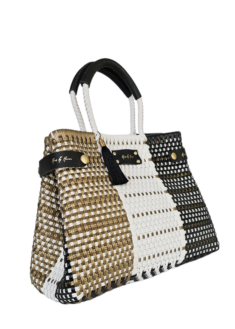 Less Pollution Handbag - Golden Espresso