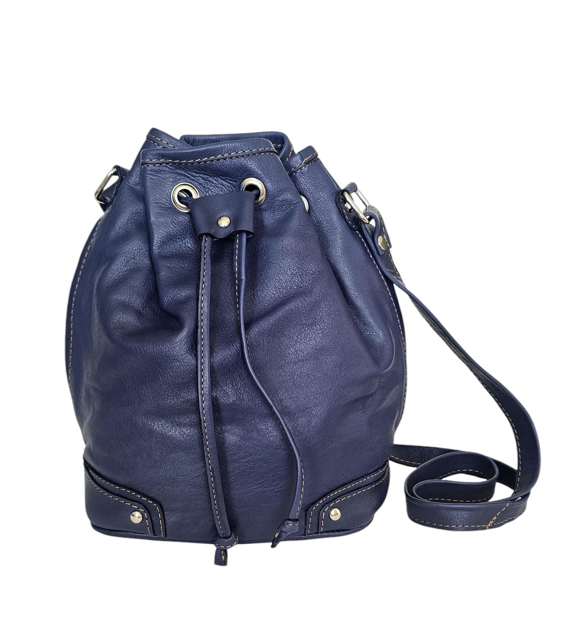 The Mare Bucket Crossbody Bag - Blue