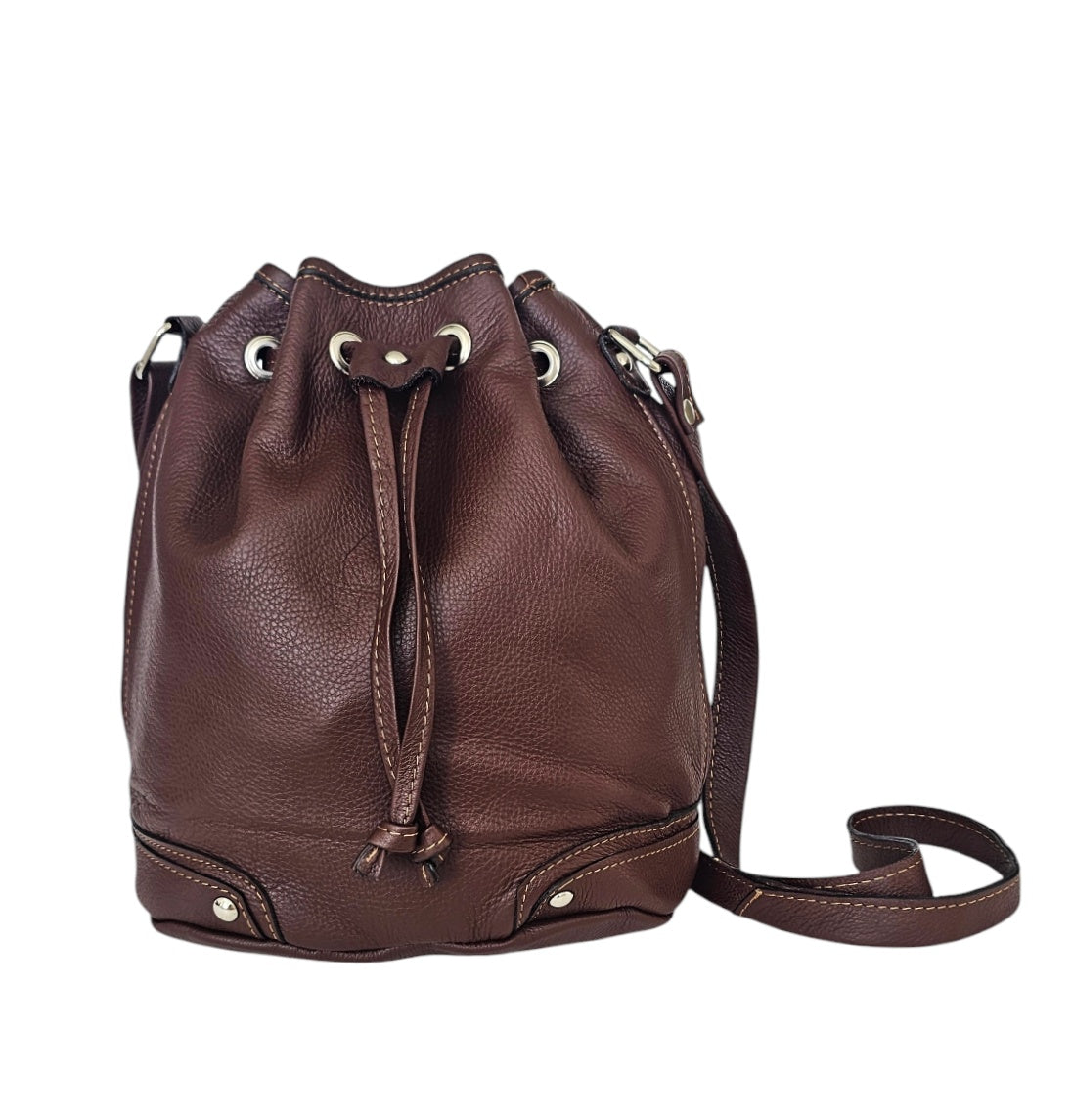 The Mare Bucket Crossbody Bag - Brown