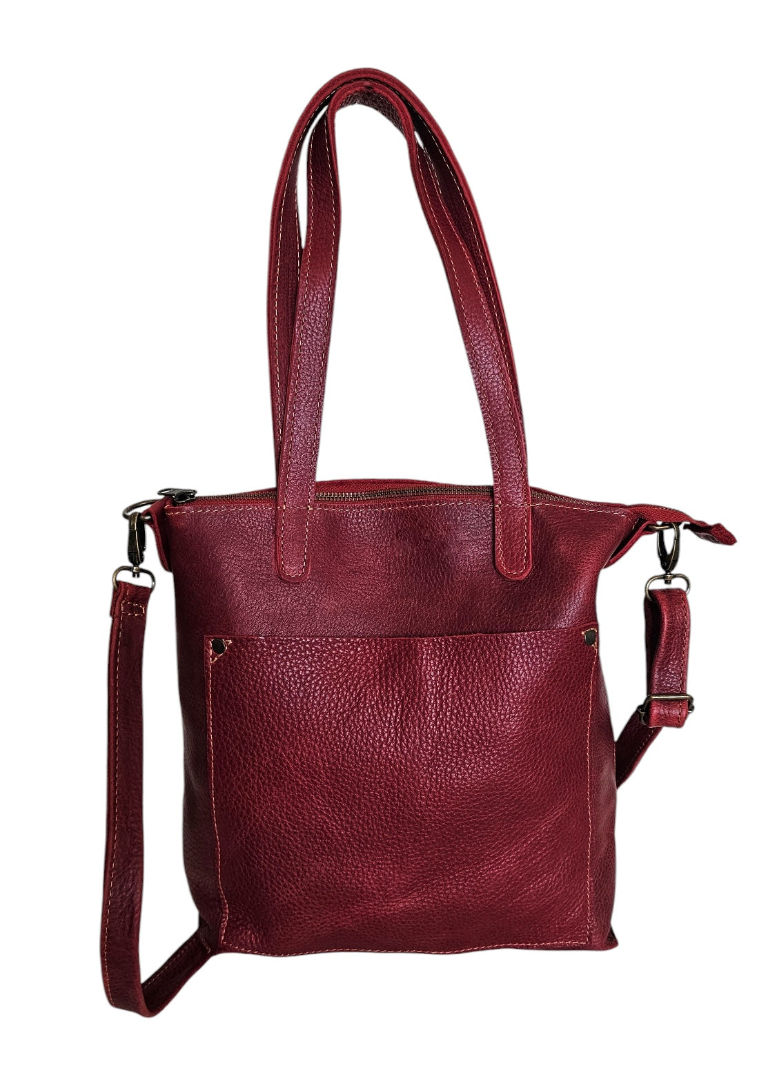 Amara Crossbody Tote Bag - Red