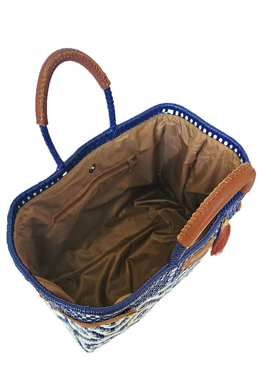 Handcrafted ethical purse made from recycled materials. 