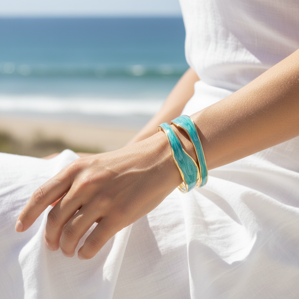Coral Cuff Bracelet - Turquoise Lifestyle