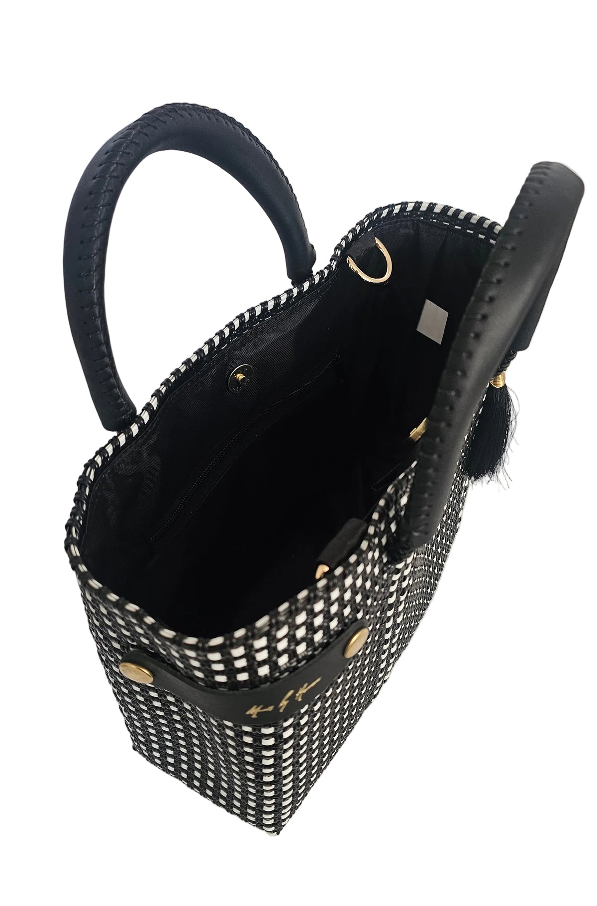 Mini Less Pollution Convertible Crossbody Bag – Coastal Black — handwoven crossbody bag by Mavis by Herrera