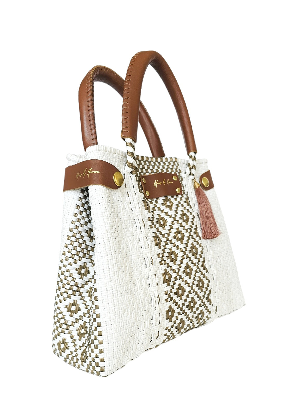 Mini Less Pollution Crossbody Bag – Glow Gold — handwoven crossbody bag by Mavis by Herrera