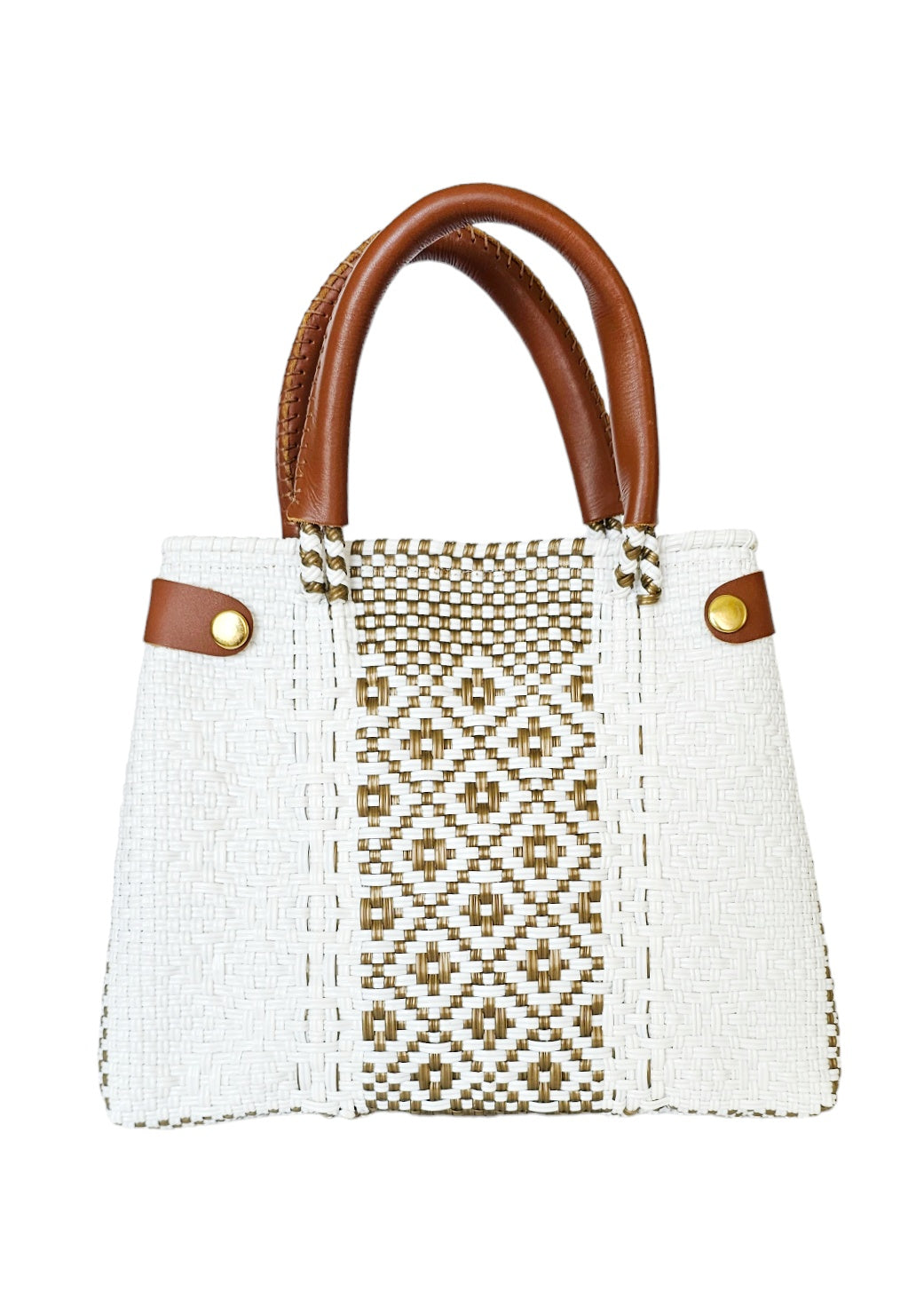 Mini Less Pollution Crossbody Bag – Glow Gold — handwoven crossbody bag by Mavis by Herrera