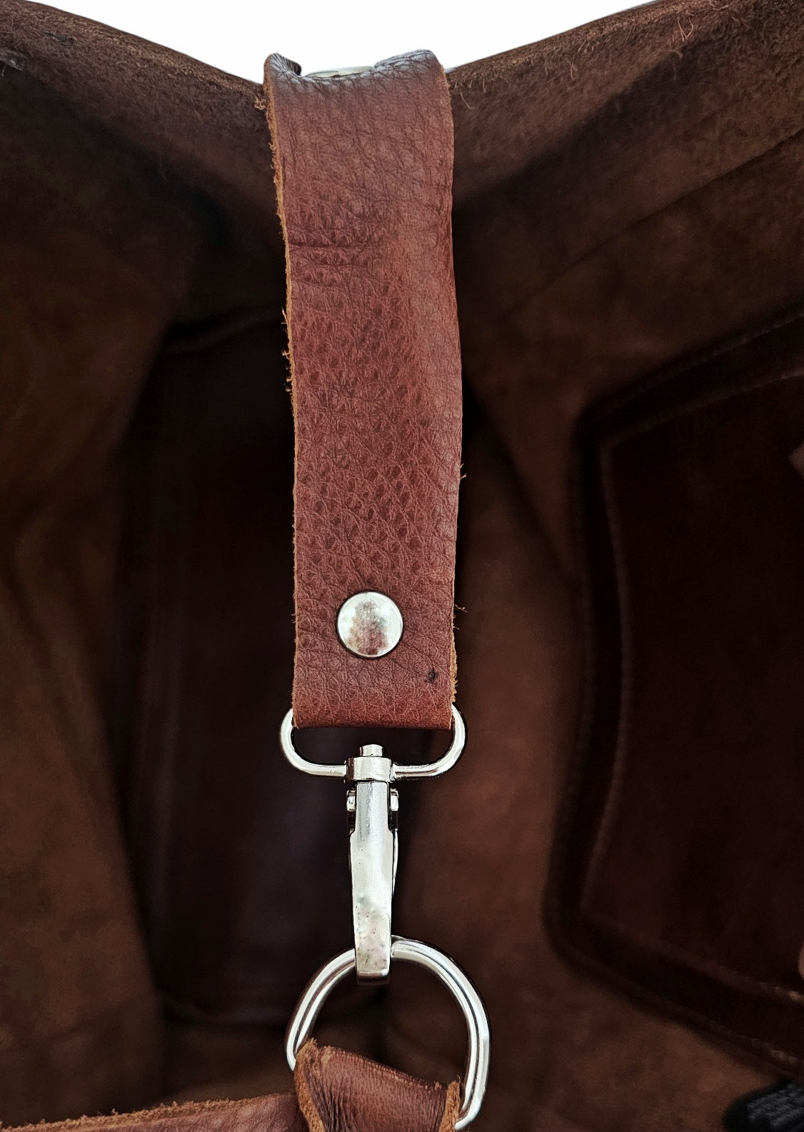 redefined leather brown shoulder bag 