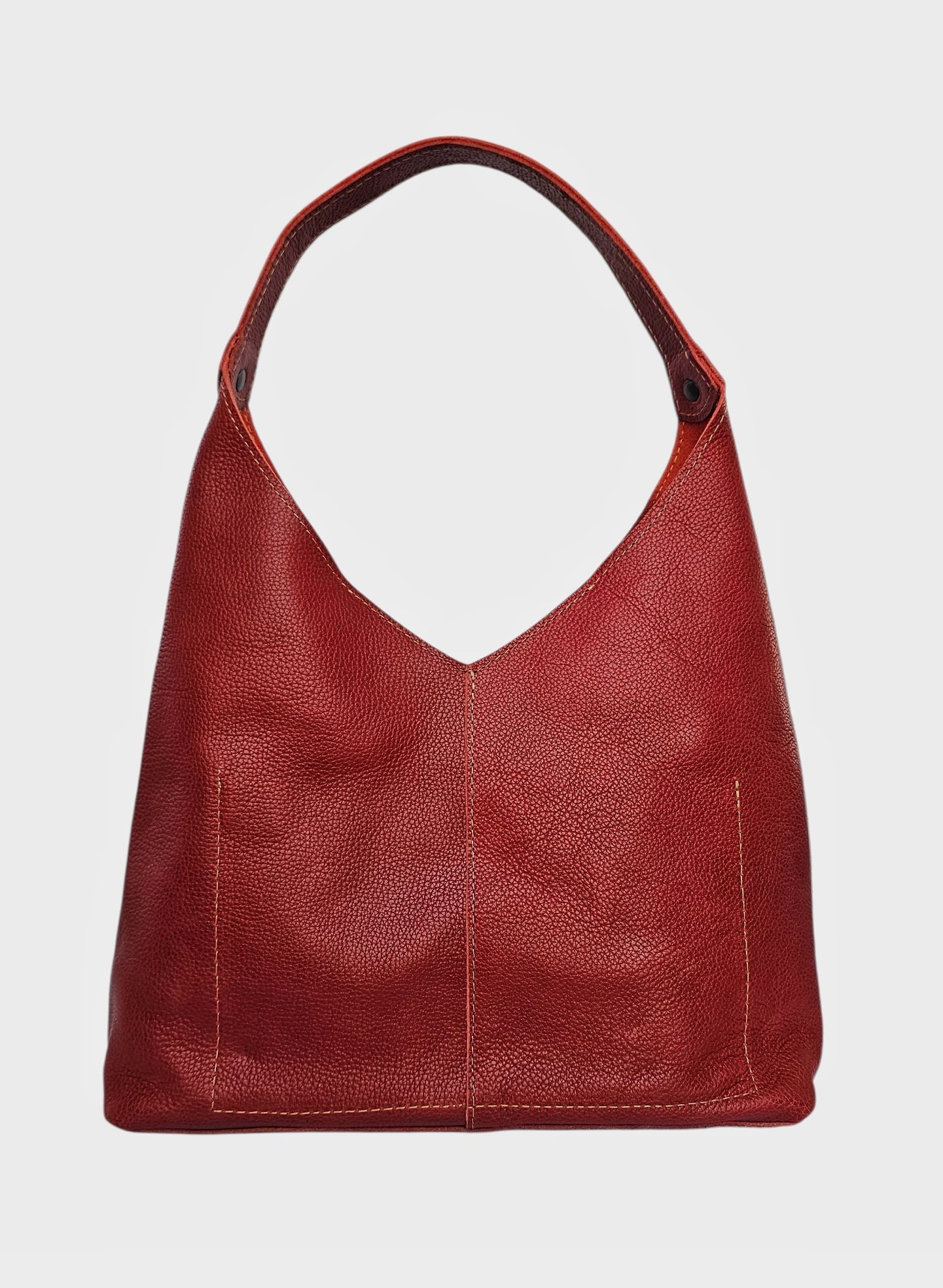 The Verona Classic Shoulder Bag - Mahogany