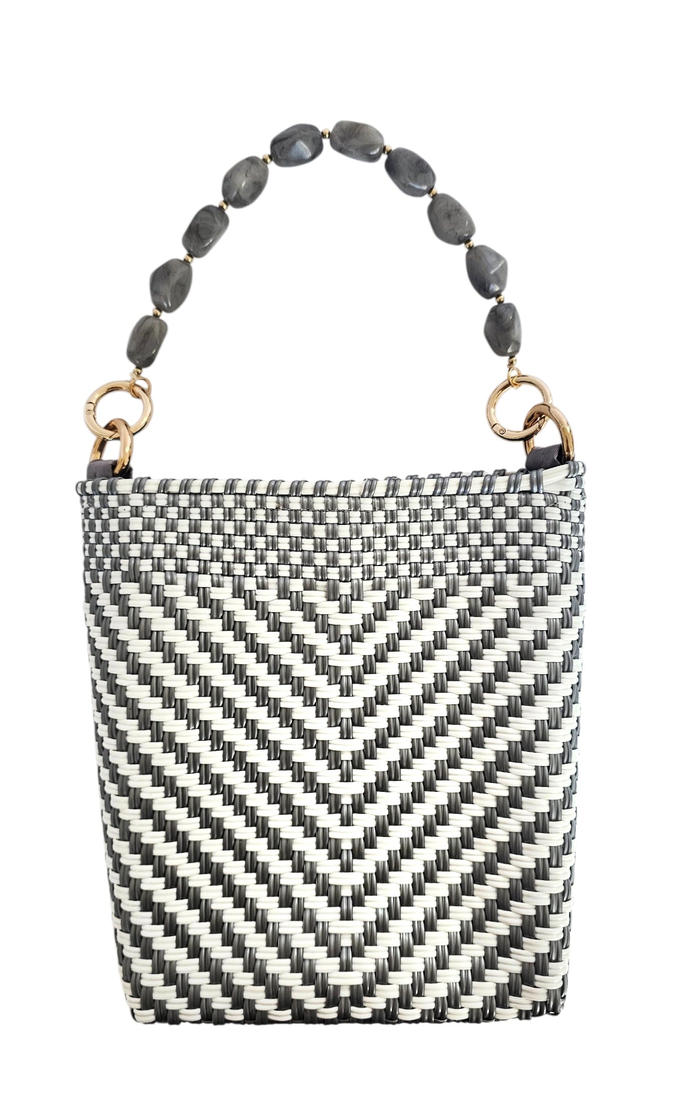 Milano Crossbody Bag - Silver White